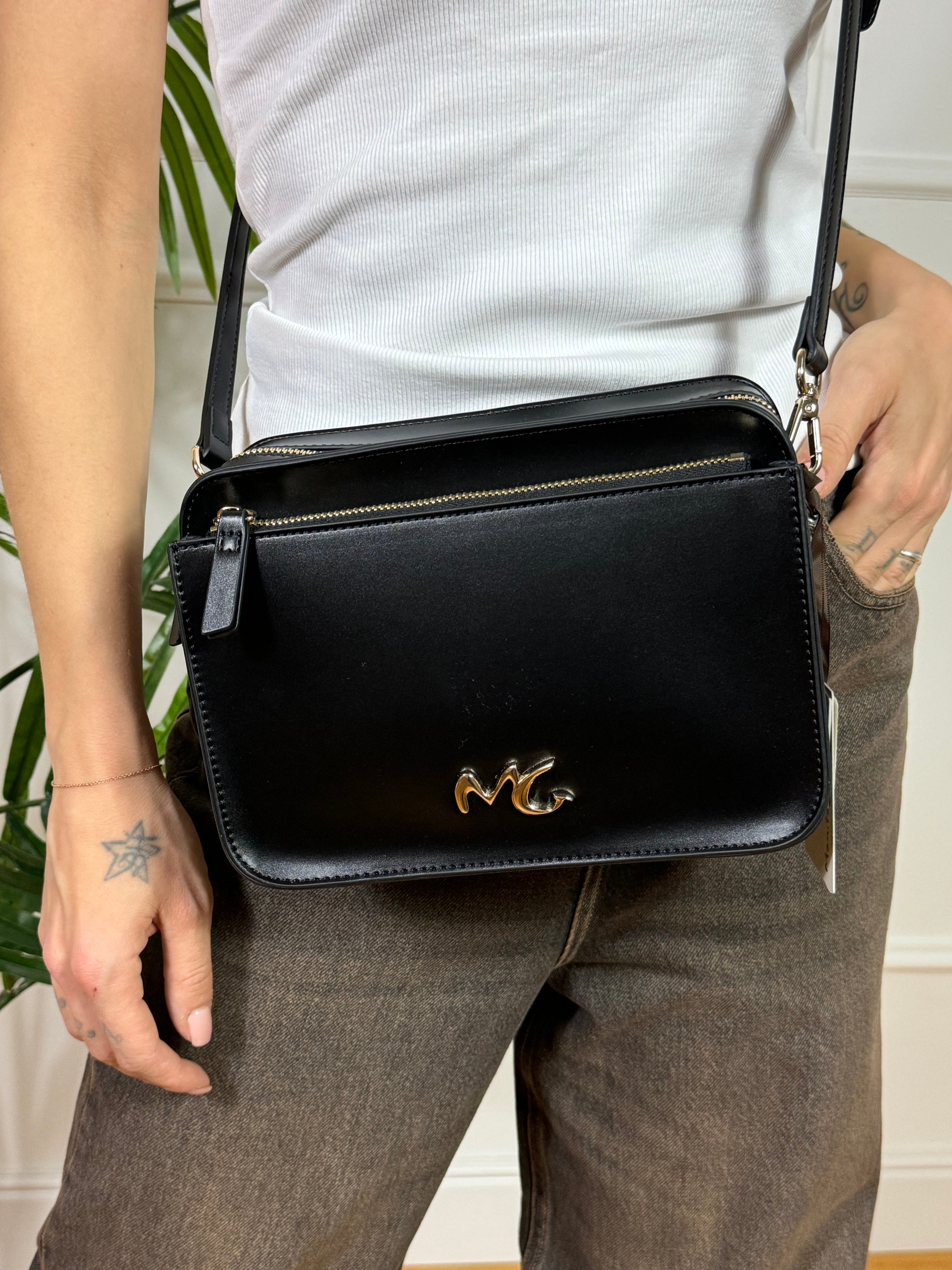 Borsa Manila Grace FLORIDIA BAG ESSENTIAL - texture liscia