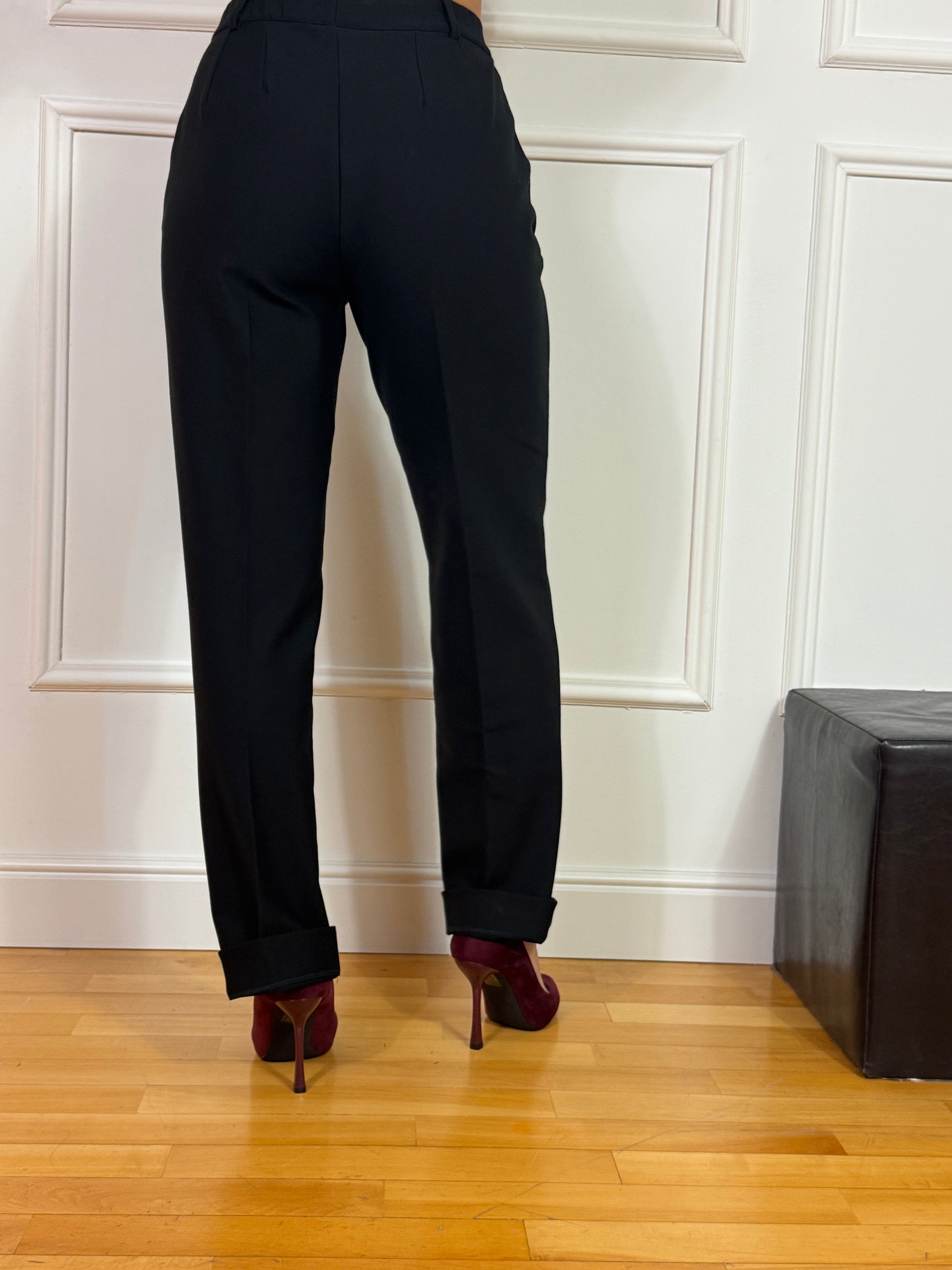 Pantalone WIDE with pockets Ragno TINTA UNITA - GAMBA DRITTA
