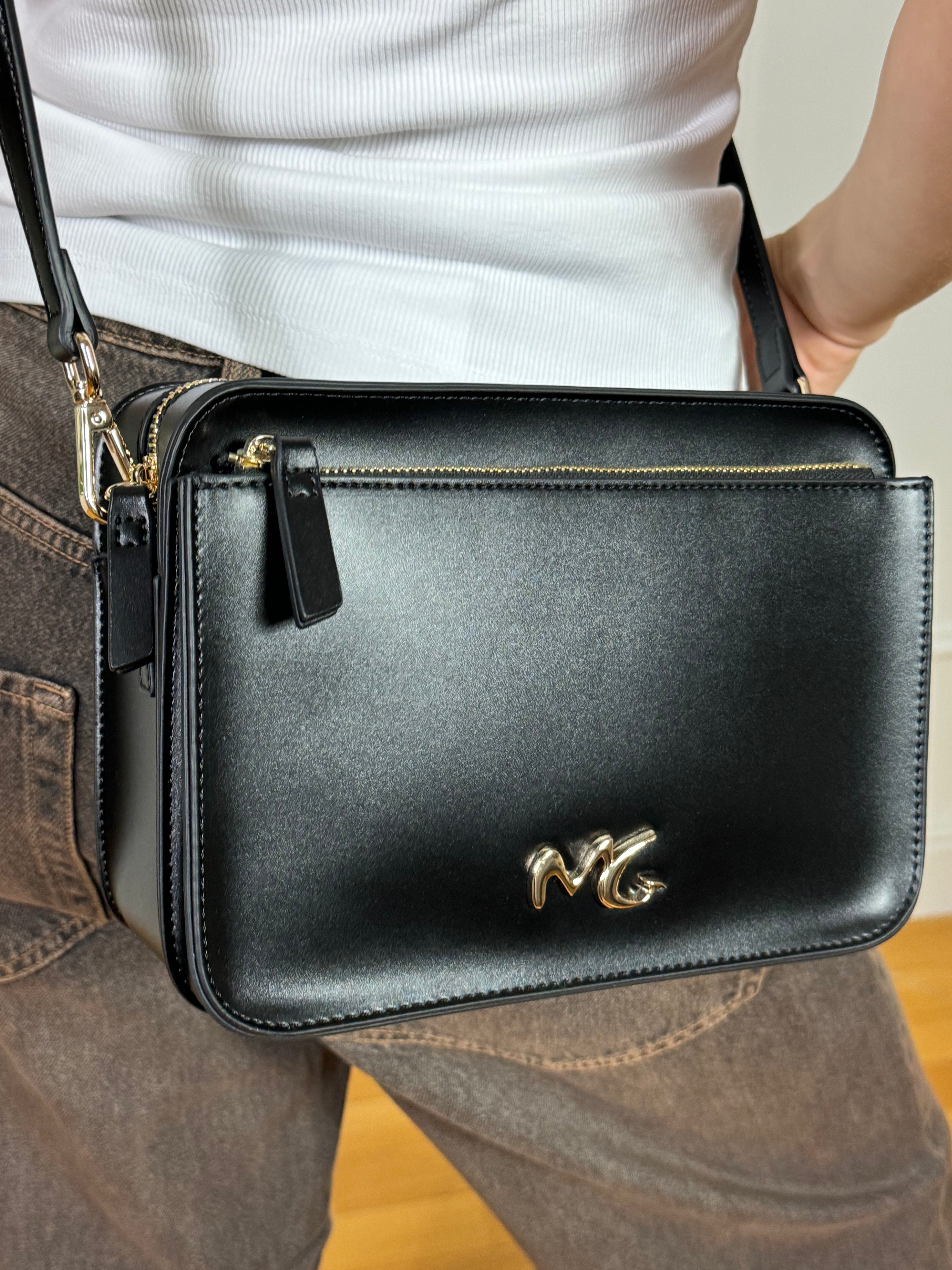 Borsa Manila Grace FLORIDIA BAG ESSENTIAL - texture liscia