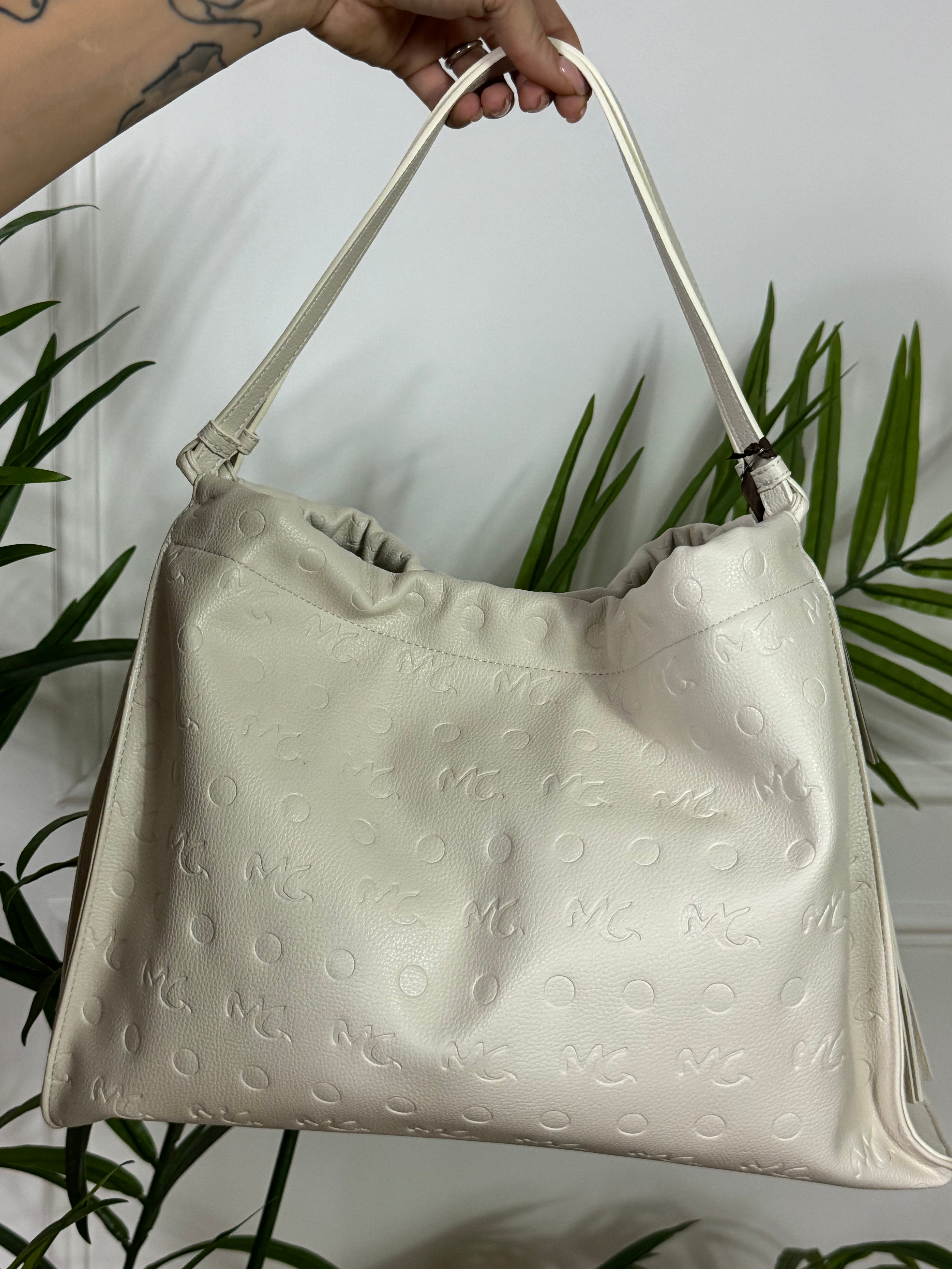Borsa Manila Grace SHOPPING BAG EMBOSS - texture logo