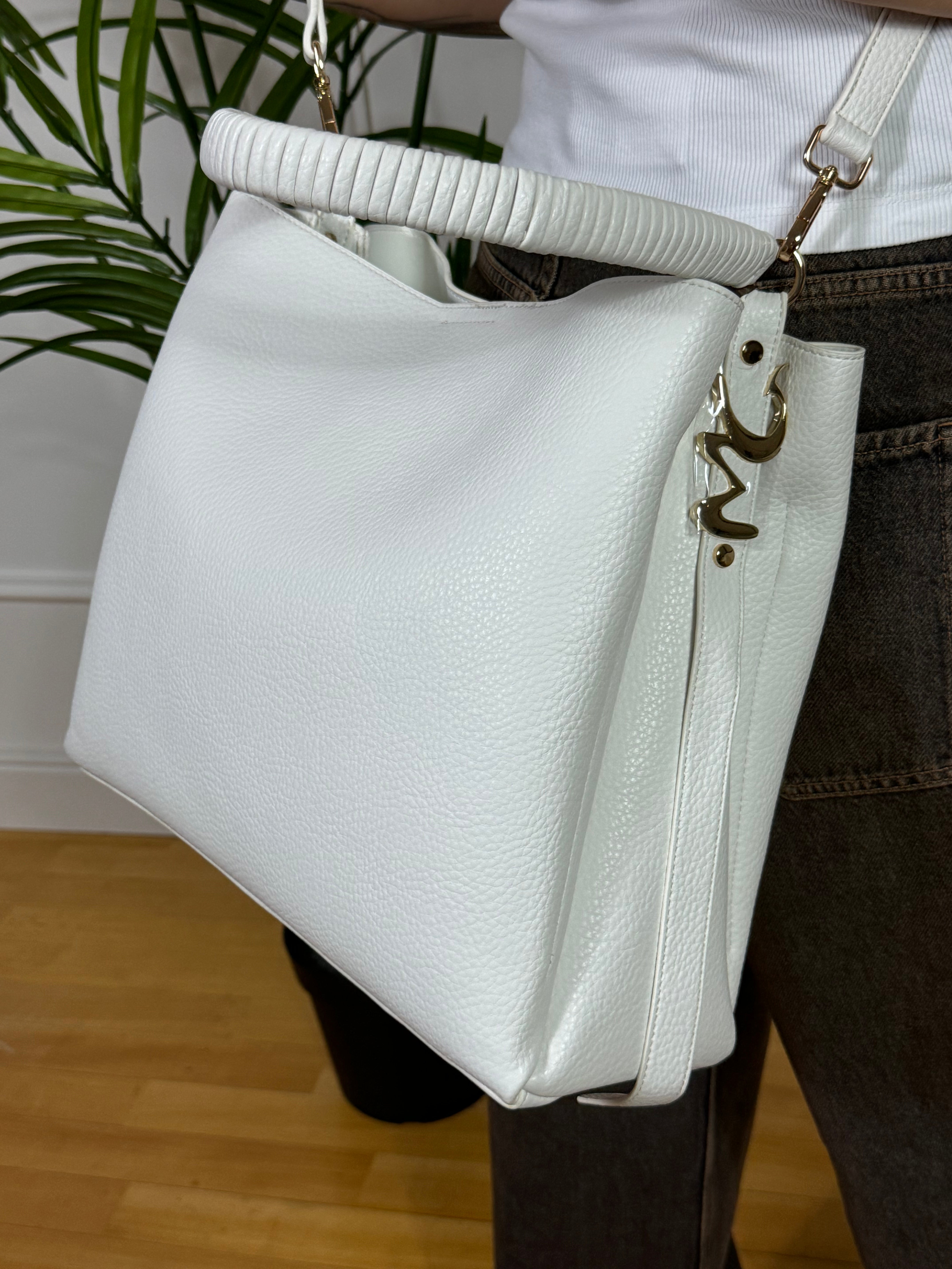 Borsa Manila Grace LETTERING - MANICO LUNGO RIGIDO