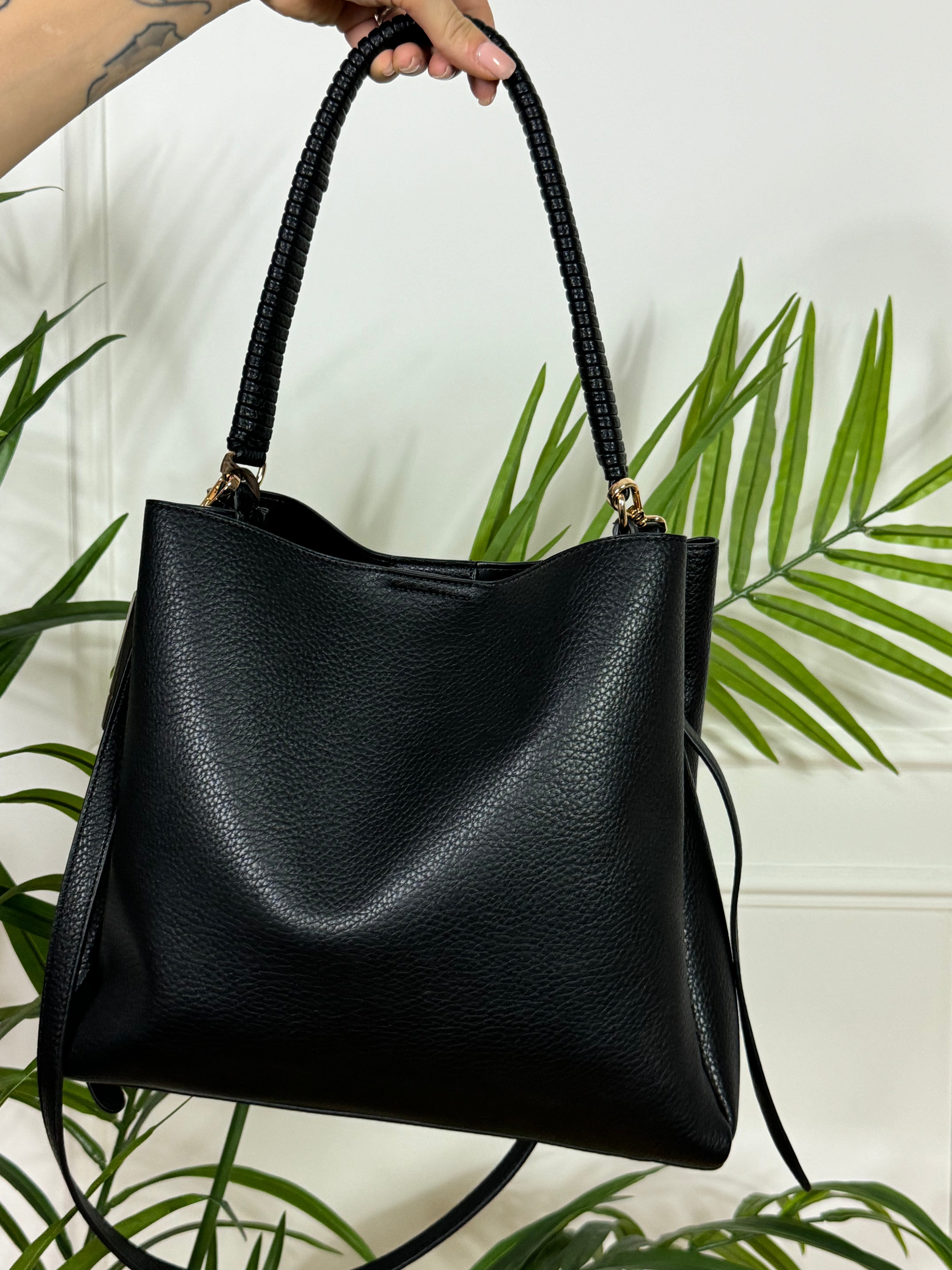 Borsa Manila Grace LETTERING - MANICO LUNGO RIGIDO