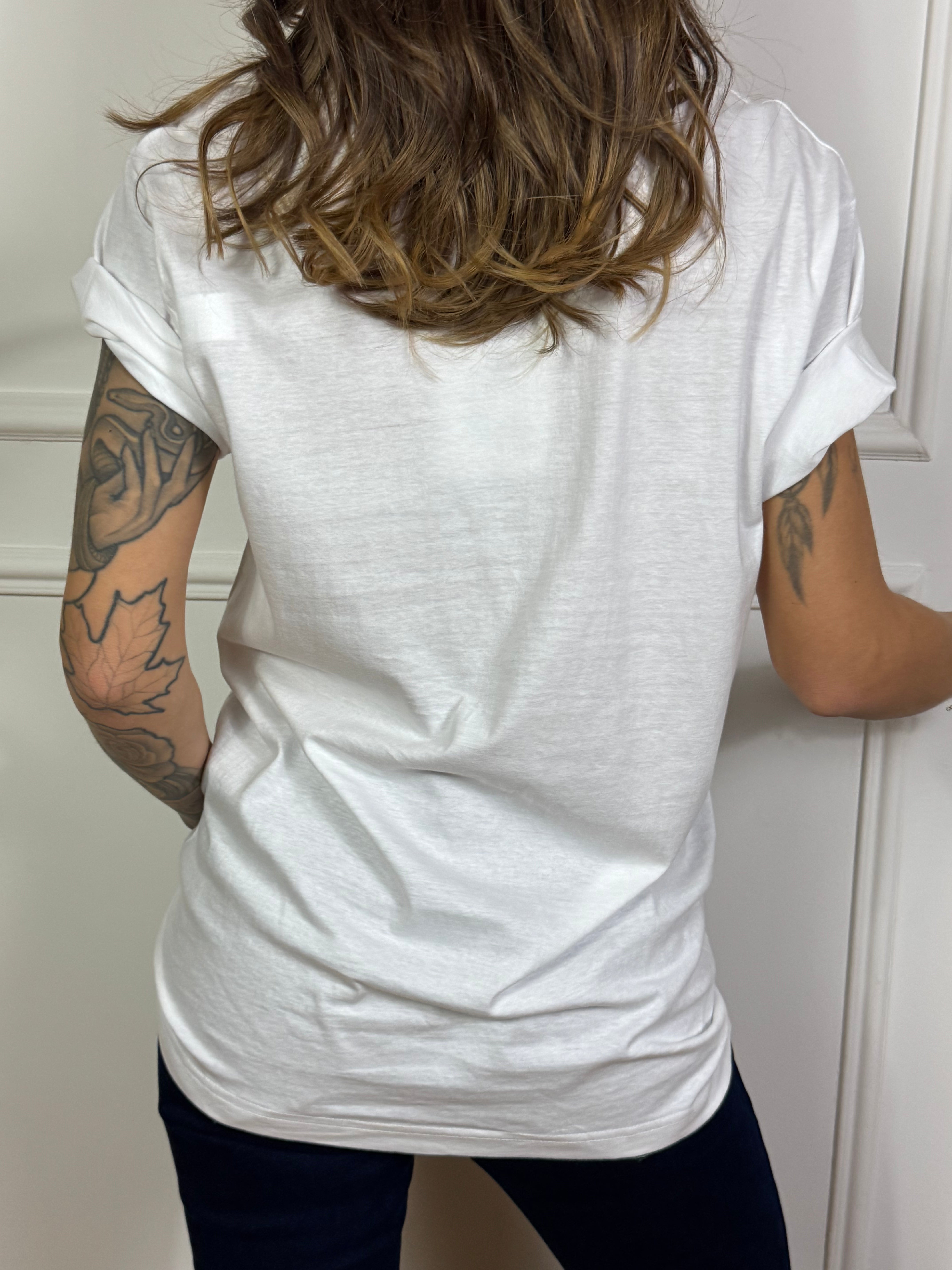 T-shirt con stampa Susy Mix BABBO NATALE IN MACCHINA