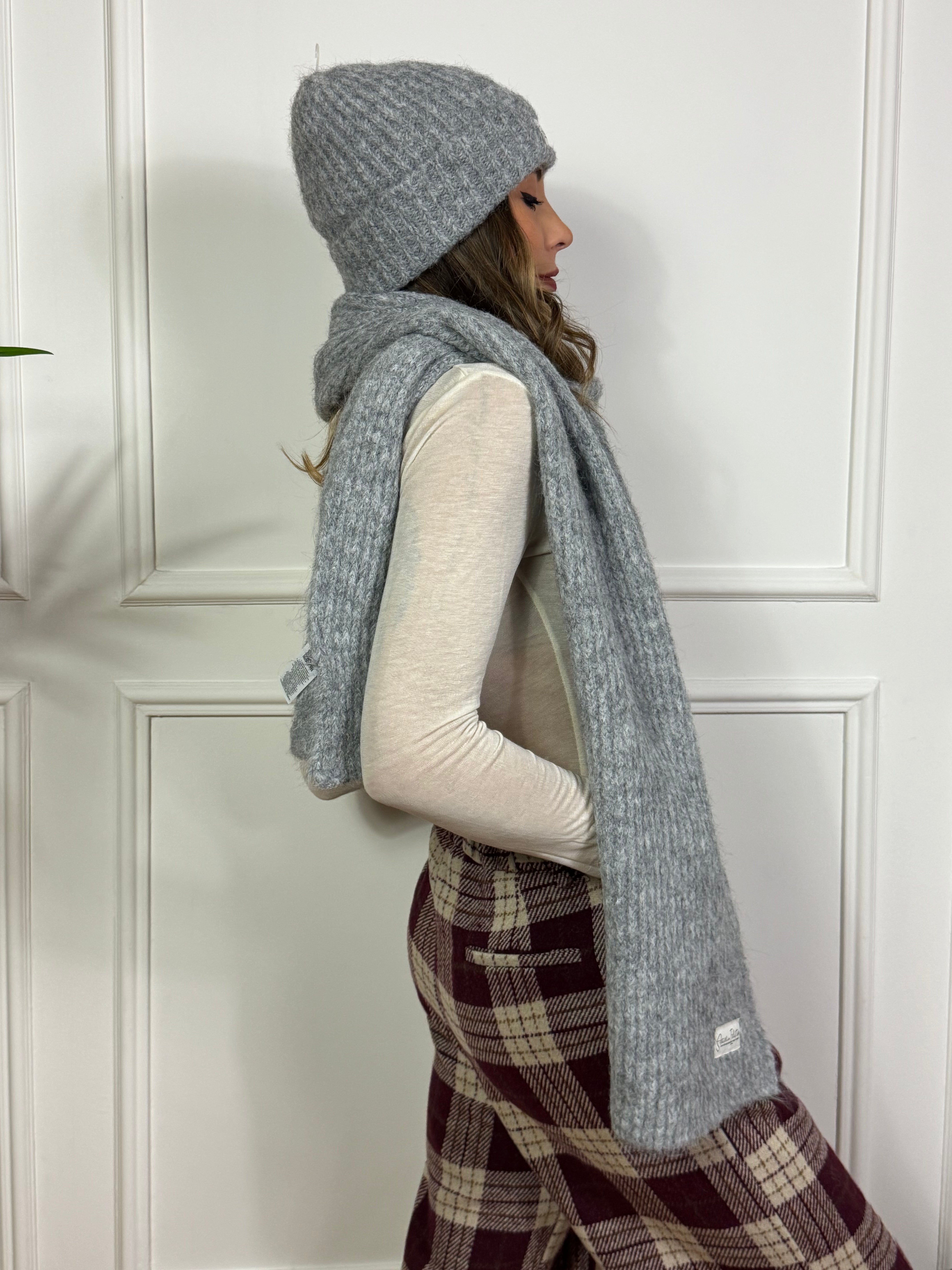 SET COMPLETO CUFFIA + SCIARPA misto lana JJXX