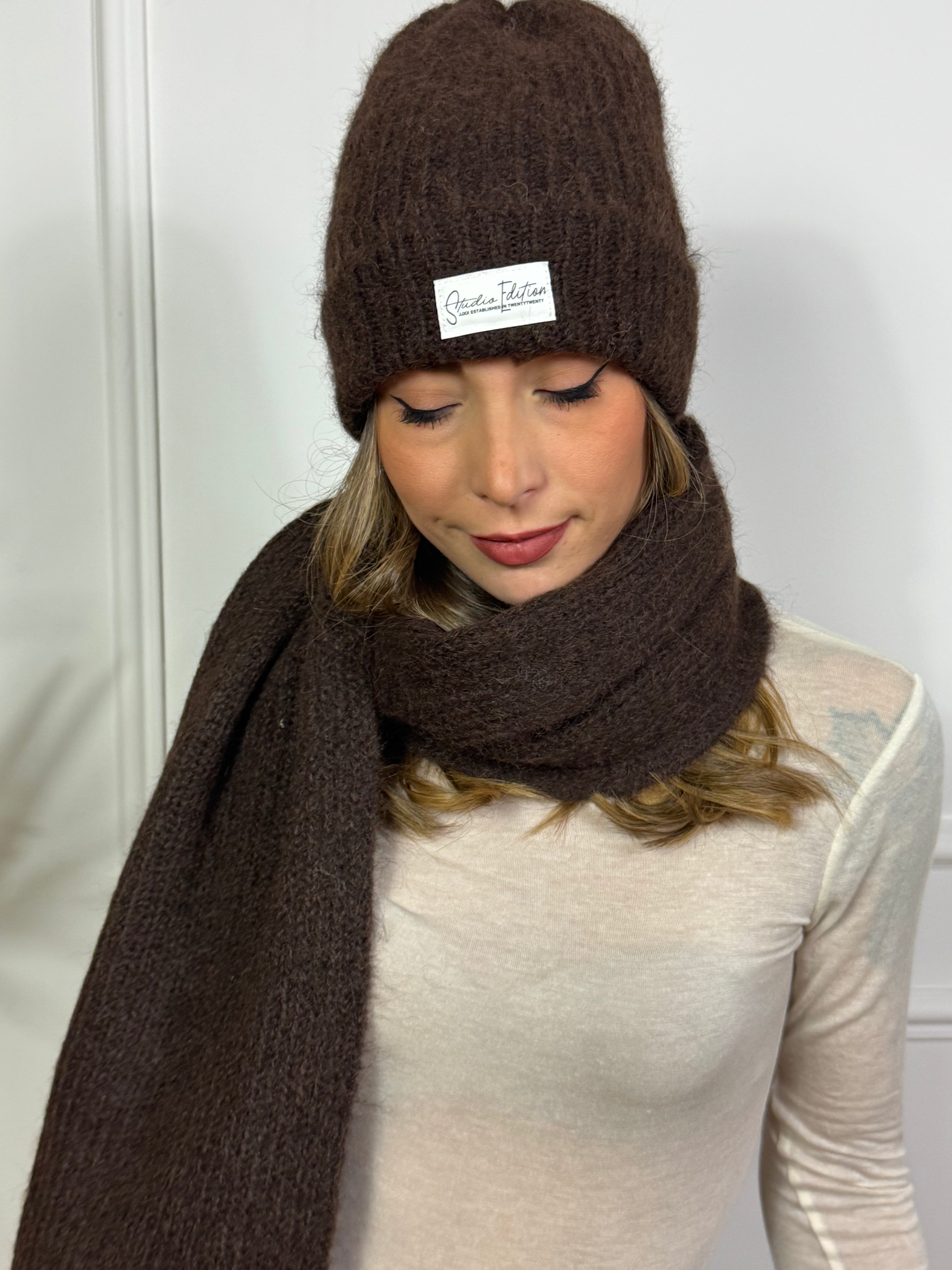 SET COMPLETO CUFFIA + SCIARPA misto lana JJXX