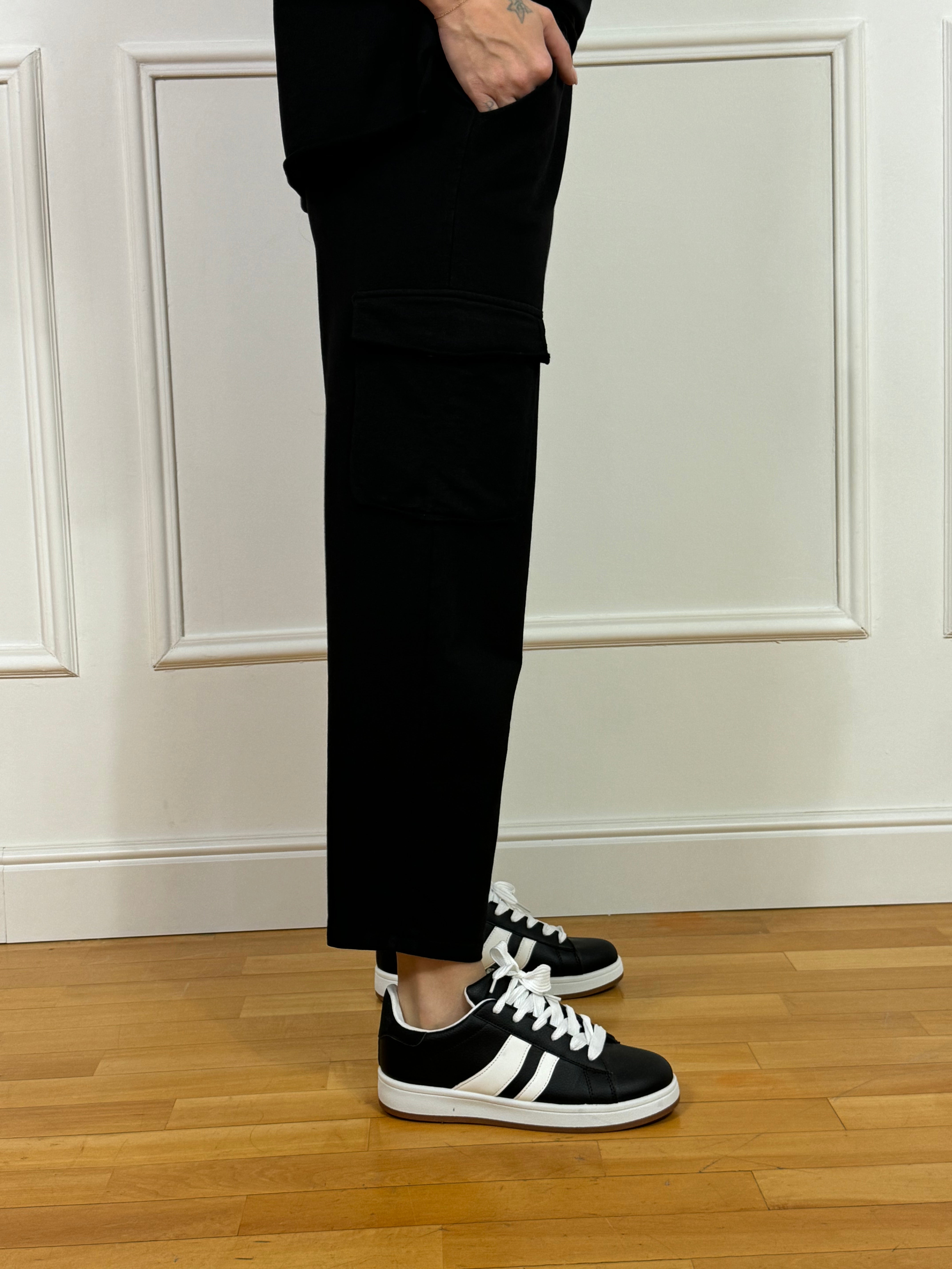 COMPLETO TUTA leggero Susy Mix PANTALONE CARGO + FELPA CAPPUCCIO