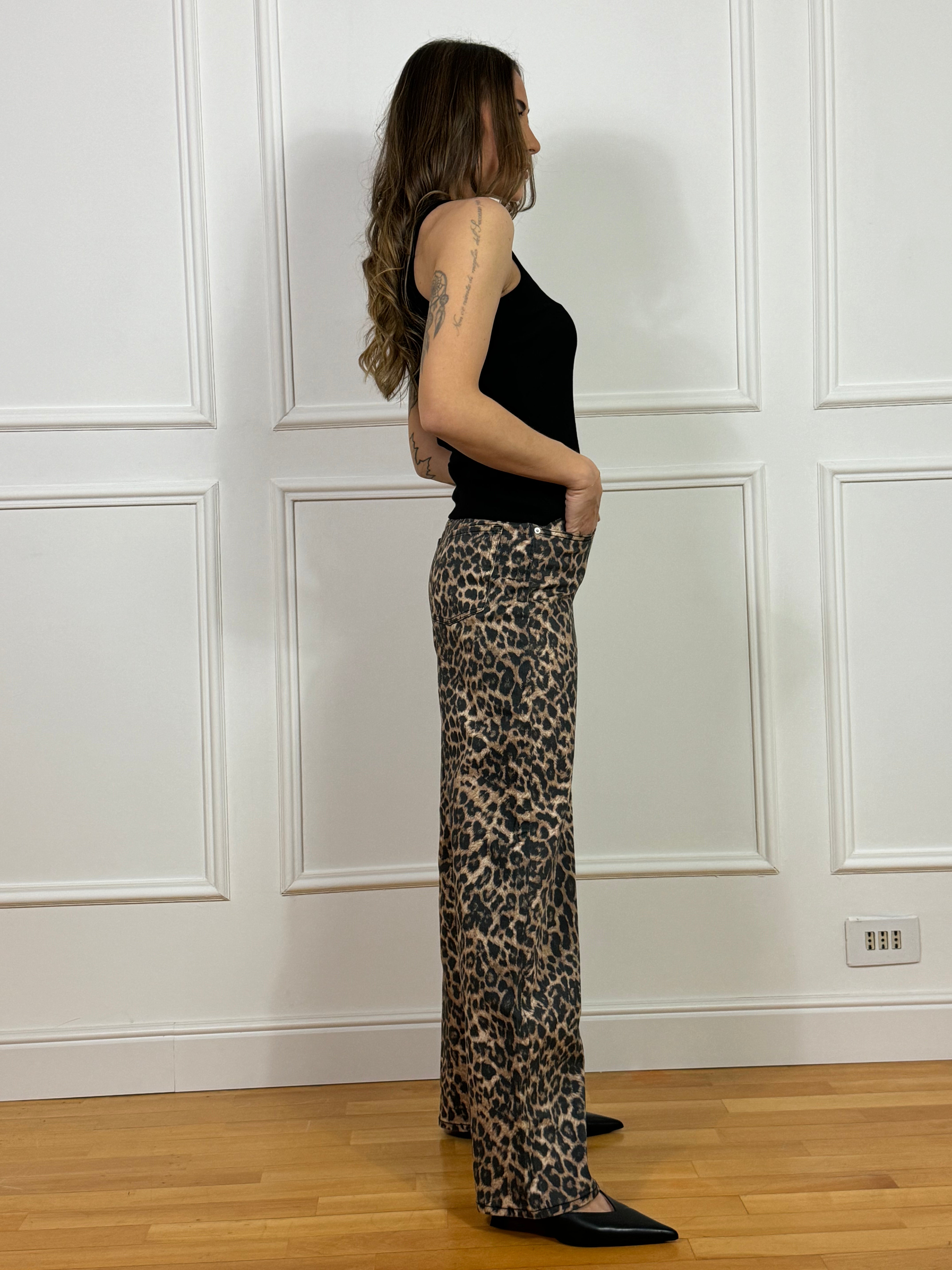 Jeans JJXX SARAH TOKYO - LEOPARDATO