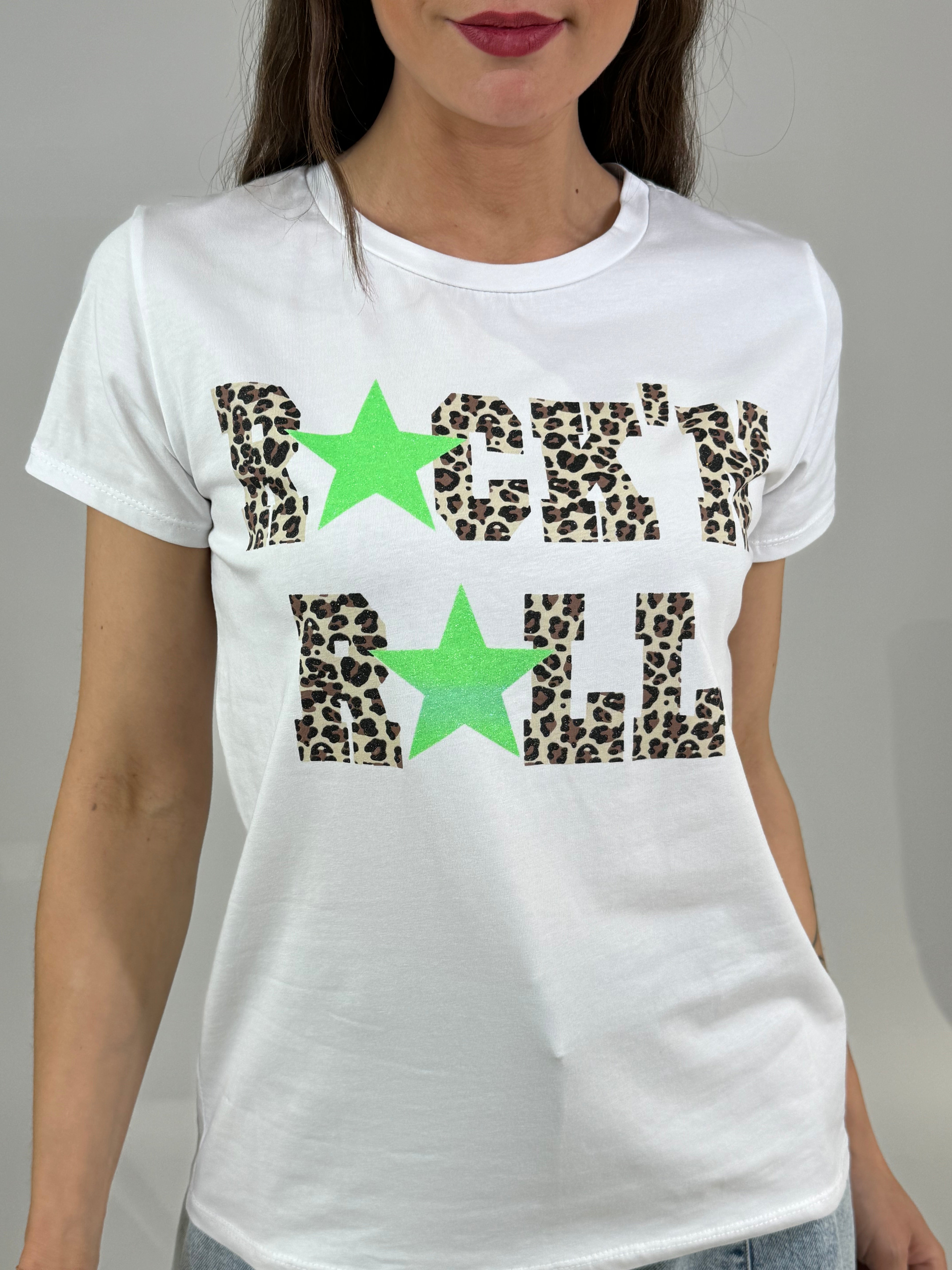 T-shirt con stampa Victoria ILMH ROCK 'N' ROLL STELLE
