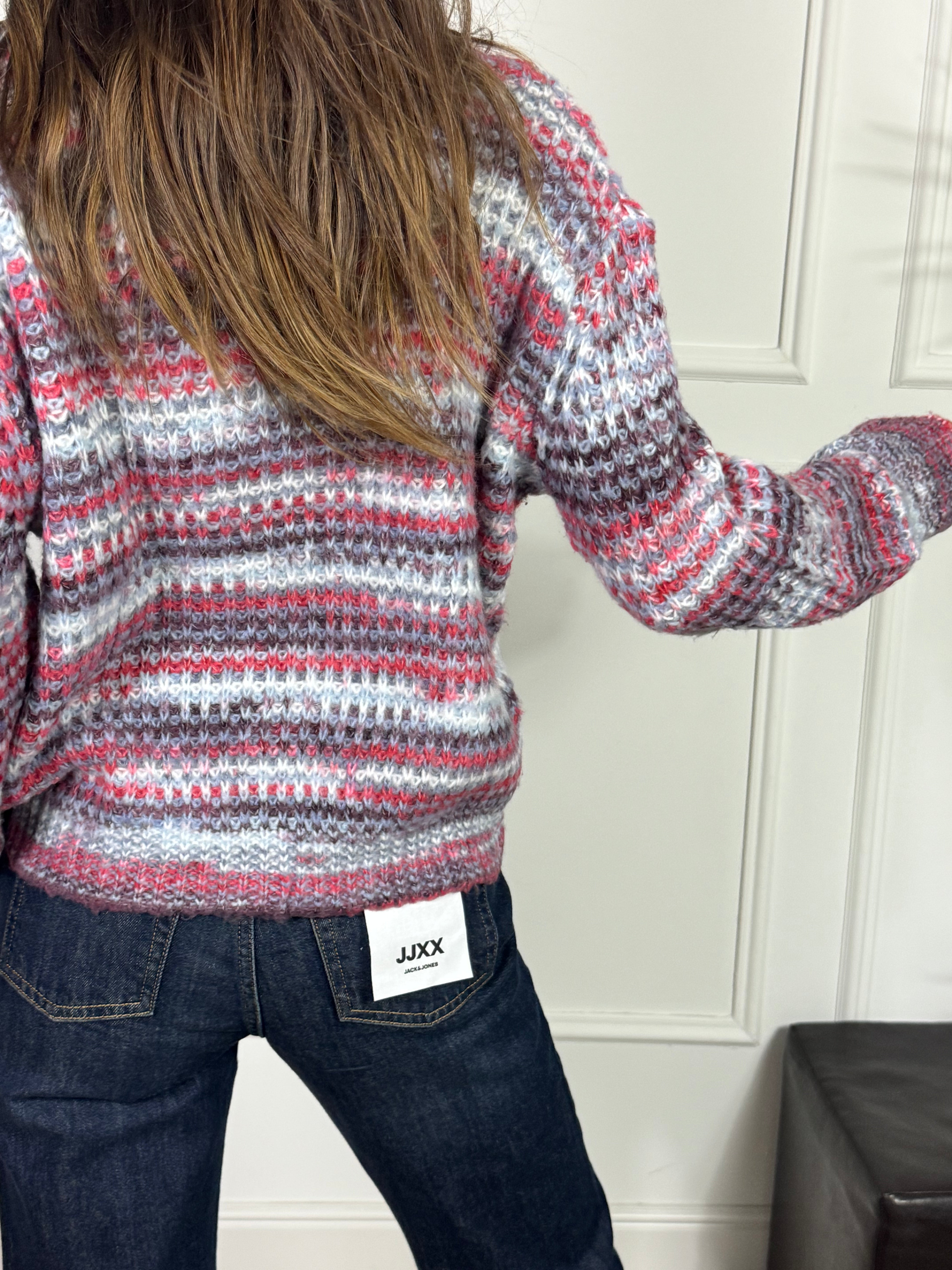 Maglia uncinetto multicolor JJXX SIMONA SPACE DYE CREW NECK KNIT