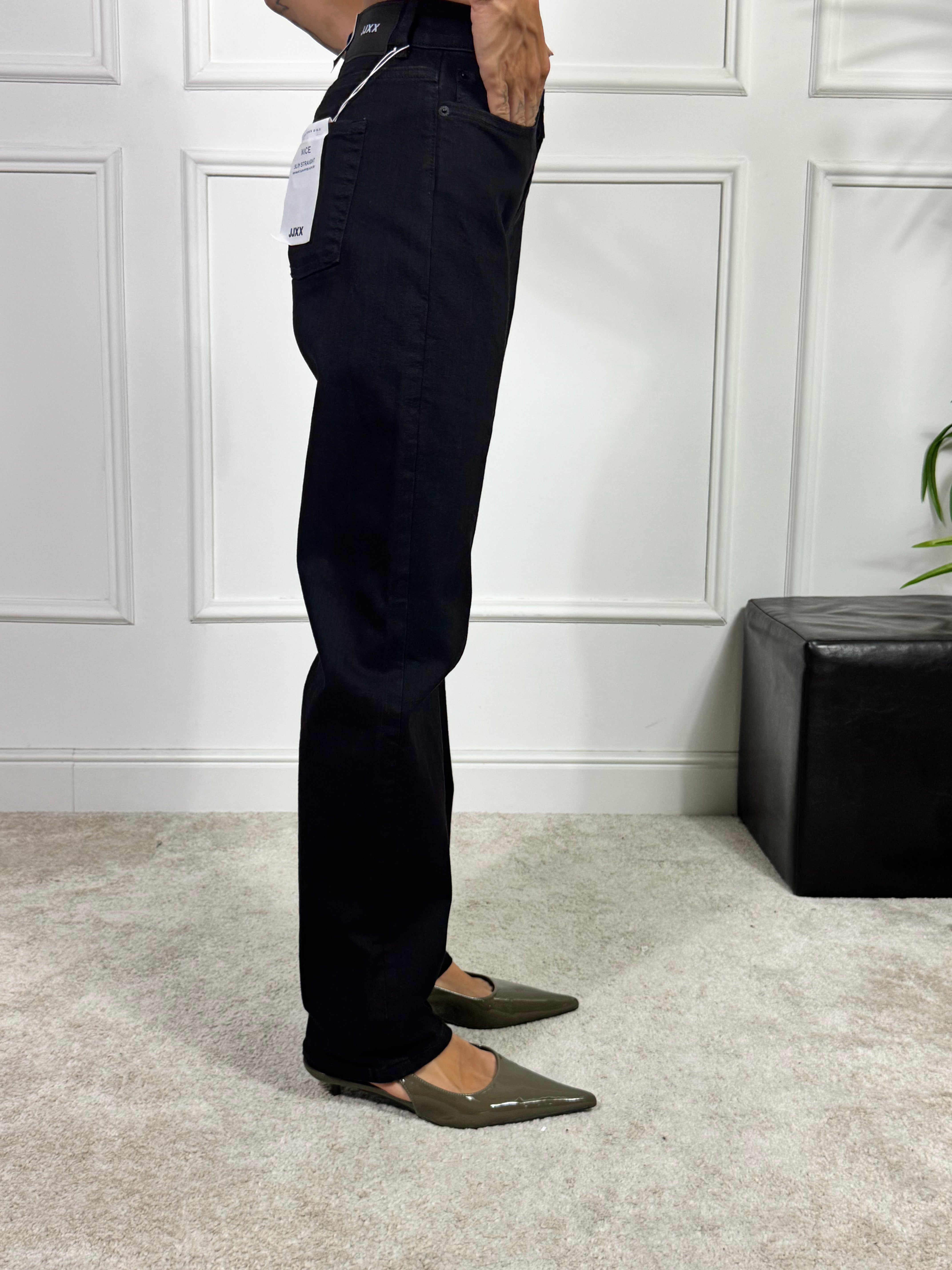Pantalone jeans JJXX NICE SLIM STRAIGHT- BLACK DENIM