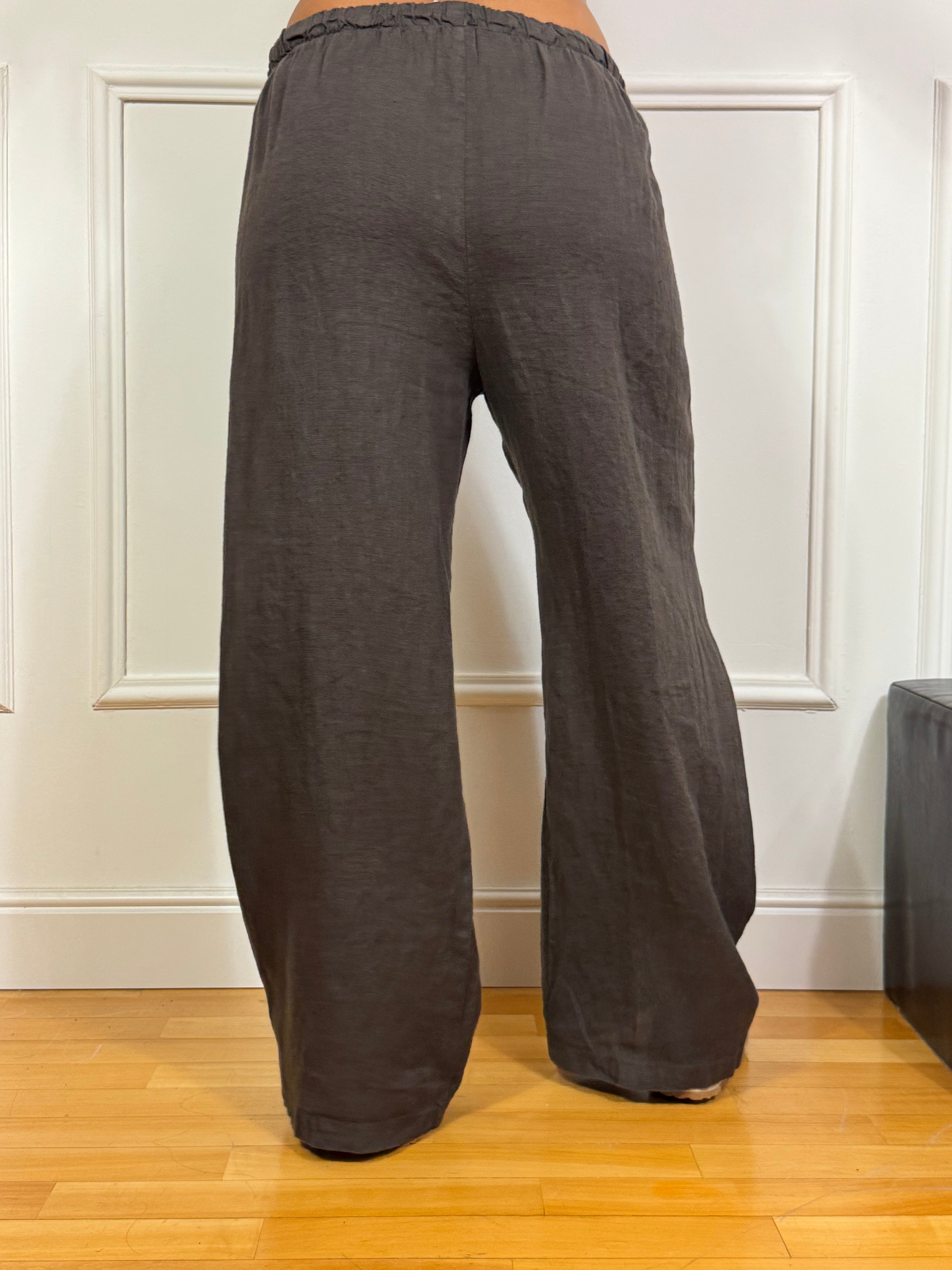 Pantalone in puro lino Tensione In TESTA DI MORO