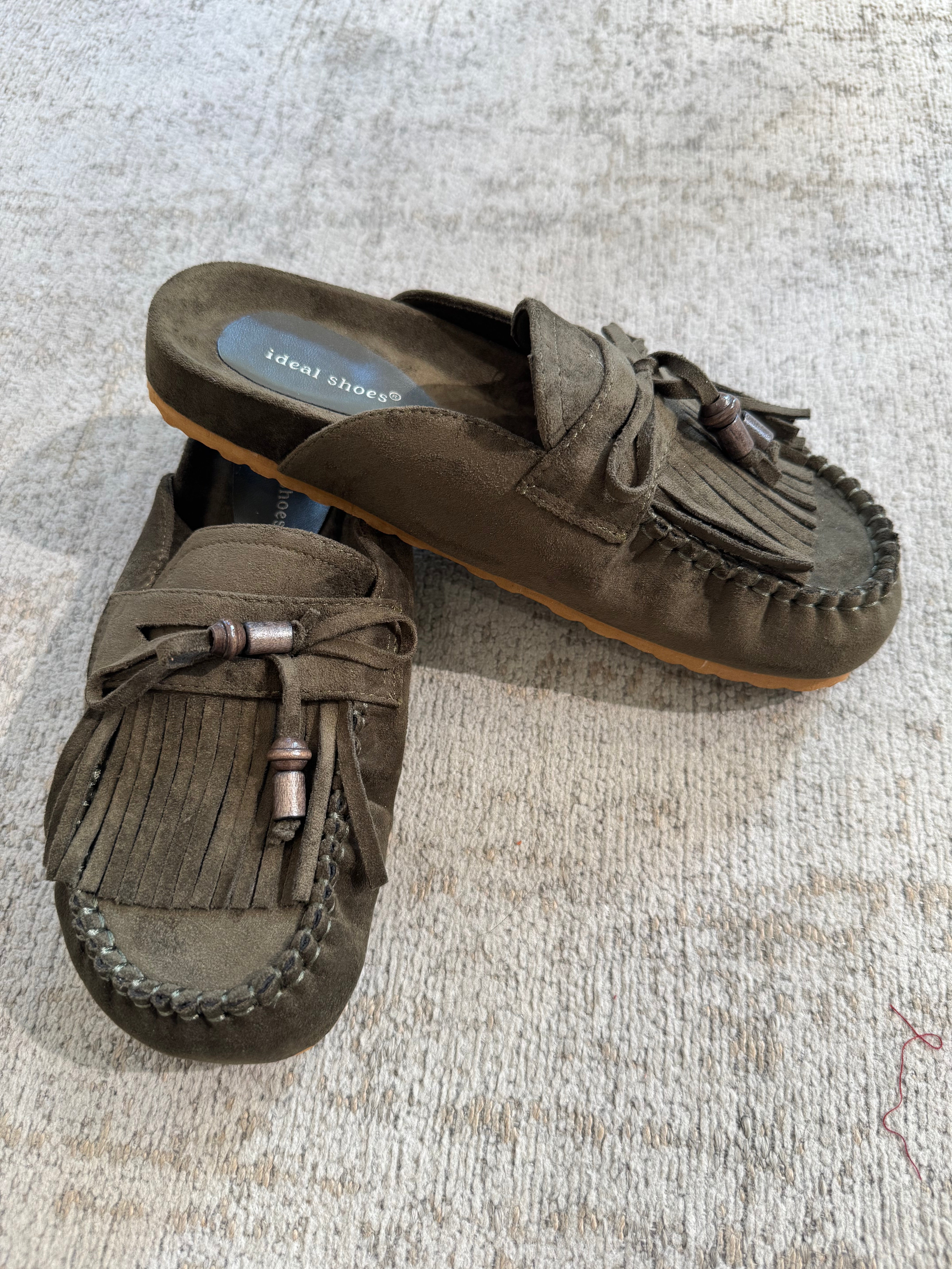 mocassino\ciabattina con frangia