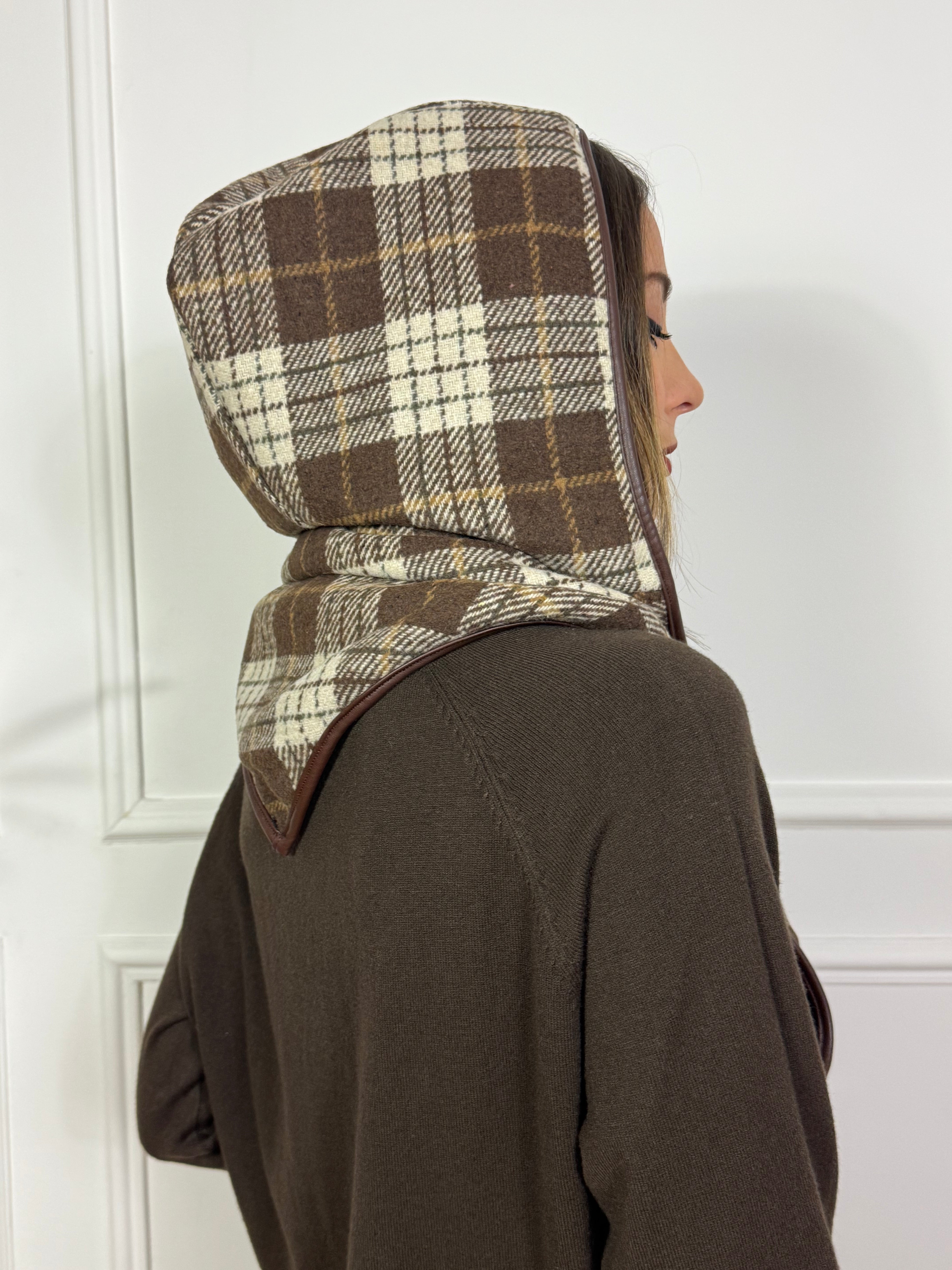 Cappuccio Bandana Victoria ILMH fantasia SCOZZESE