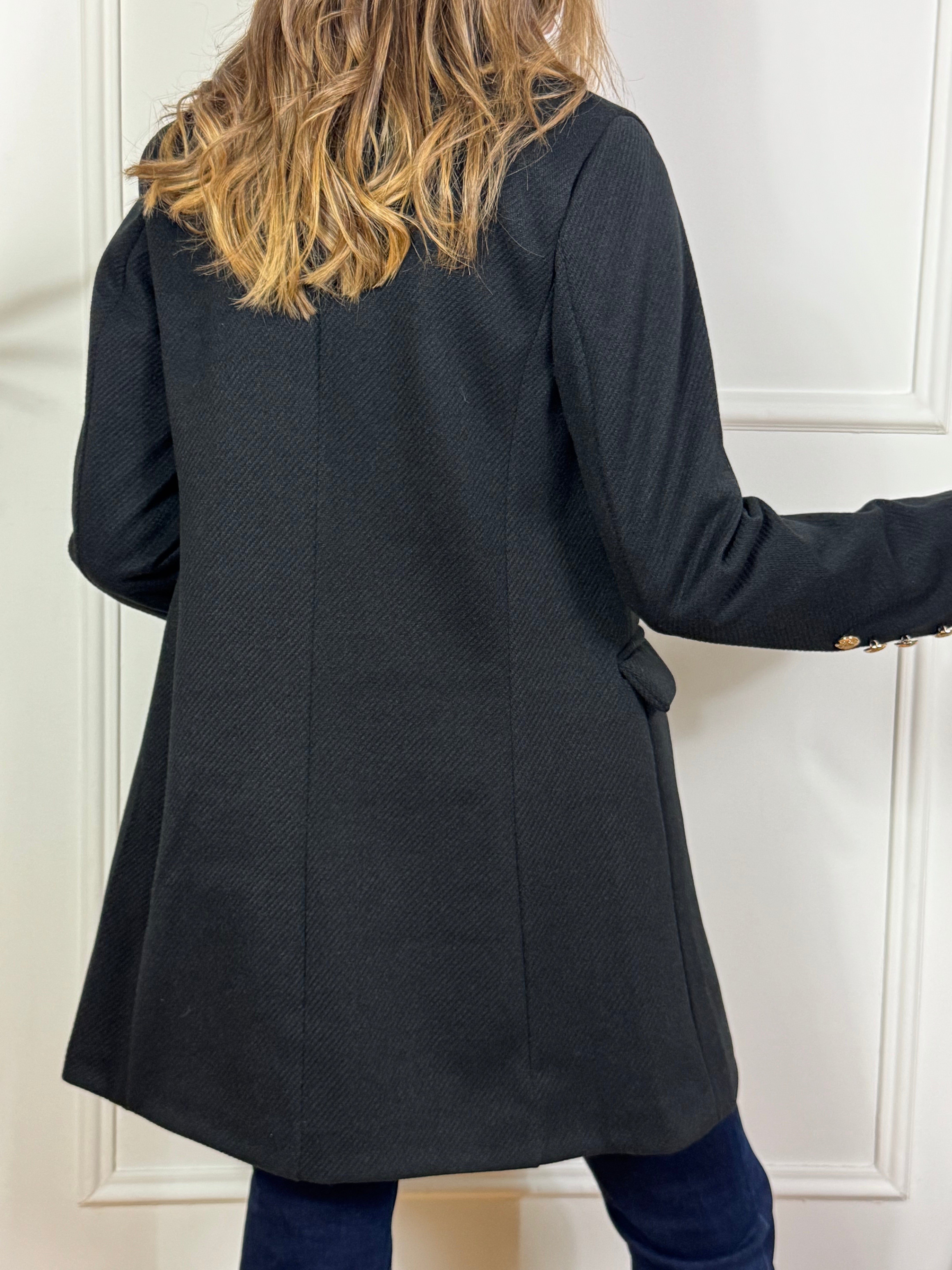 Cappotto doppiopetto Victoria ILMH con bottoni oro