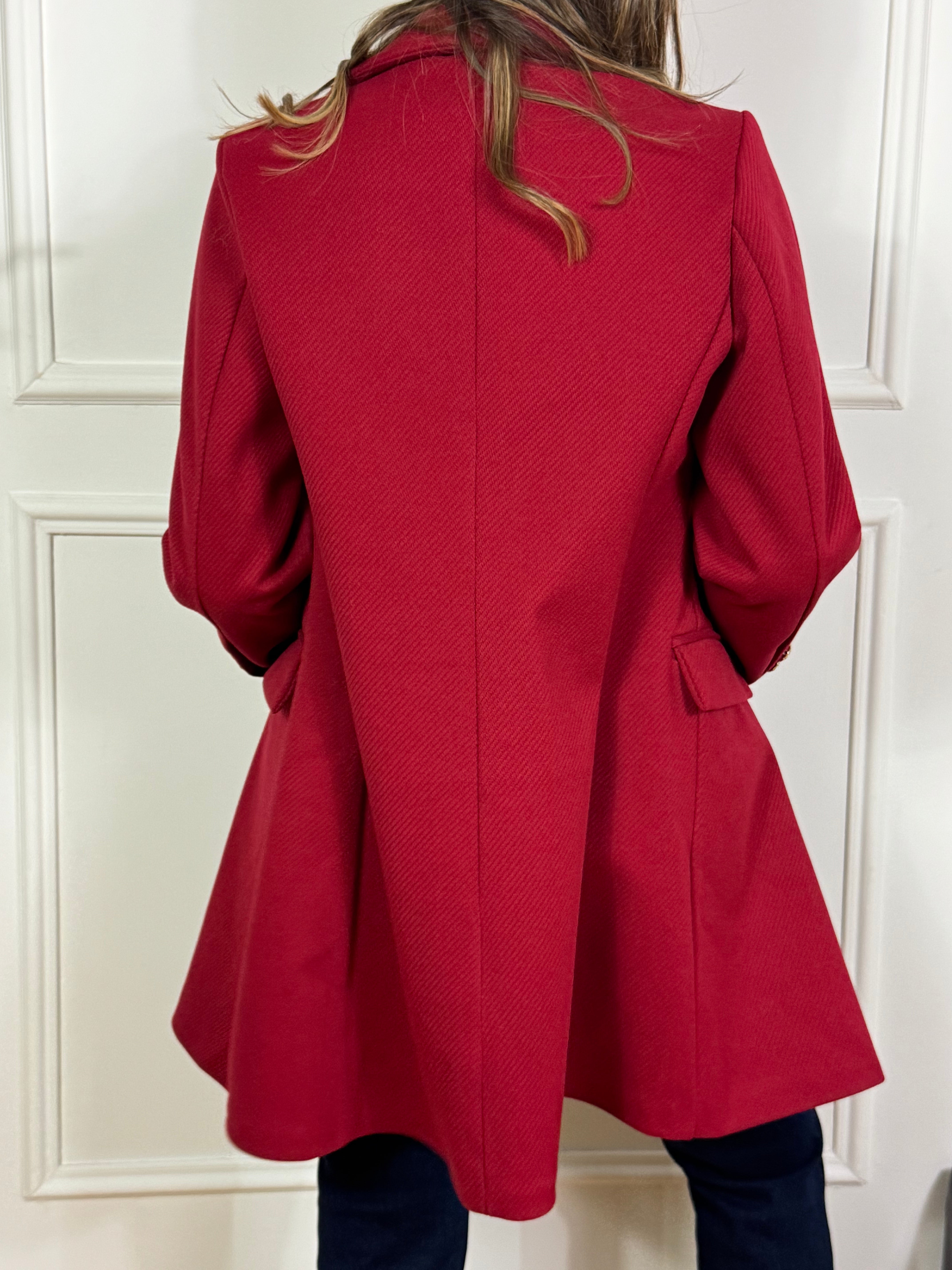 Cappotto doppiopetto Victoria ILMH con bottoni oro