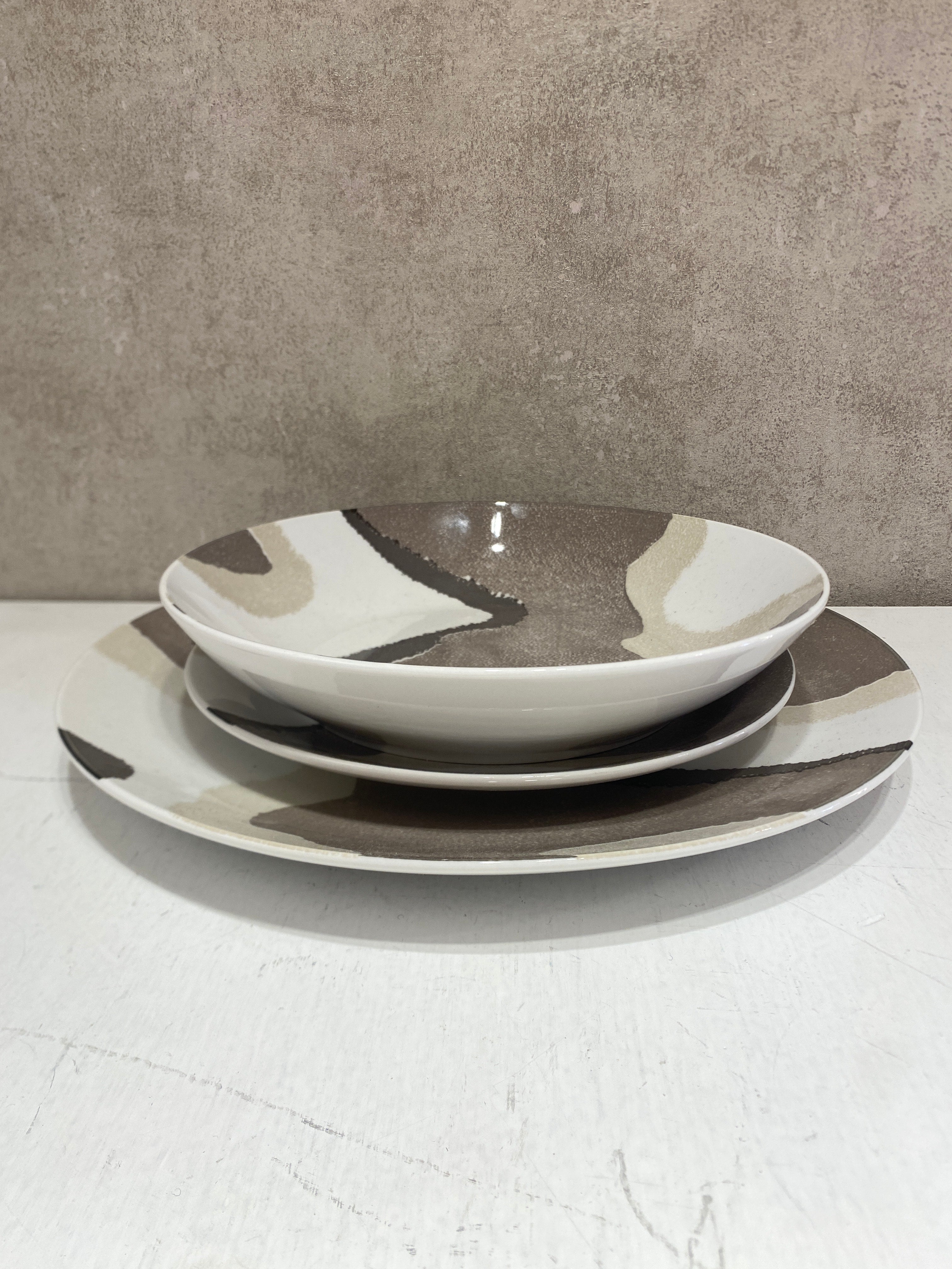Piatti set 18pz SABBIA