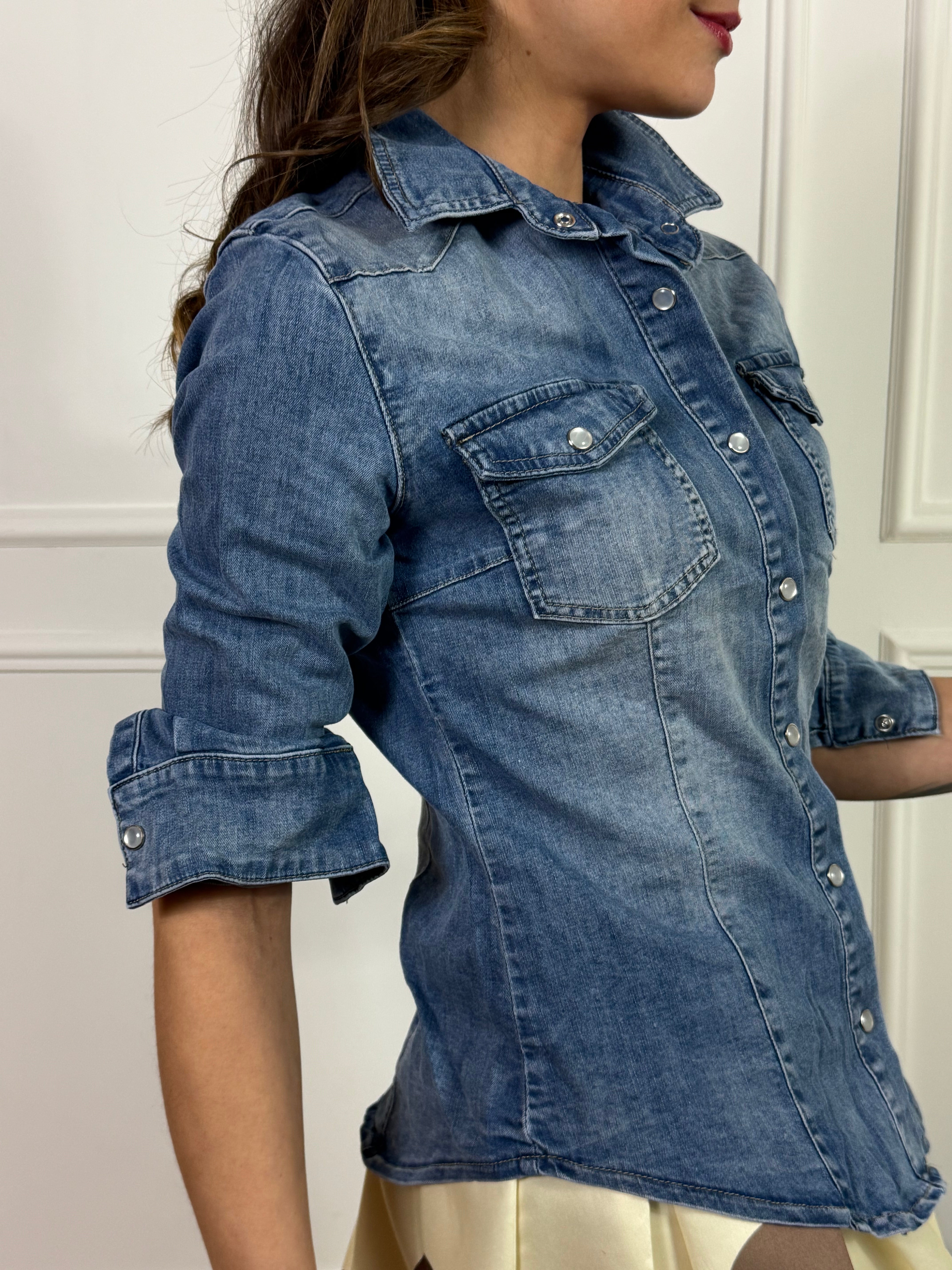 Camicia jeans Victoria ILMH LAVAGGIO AZZURRO DELAVE'