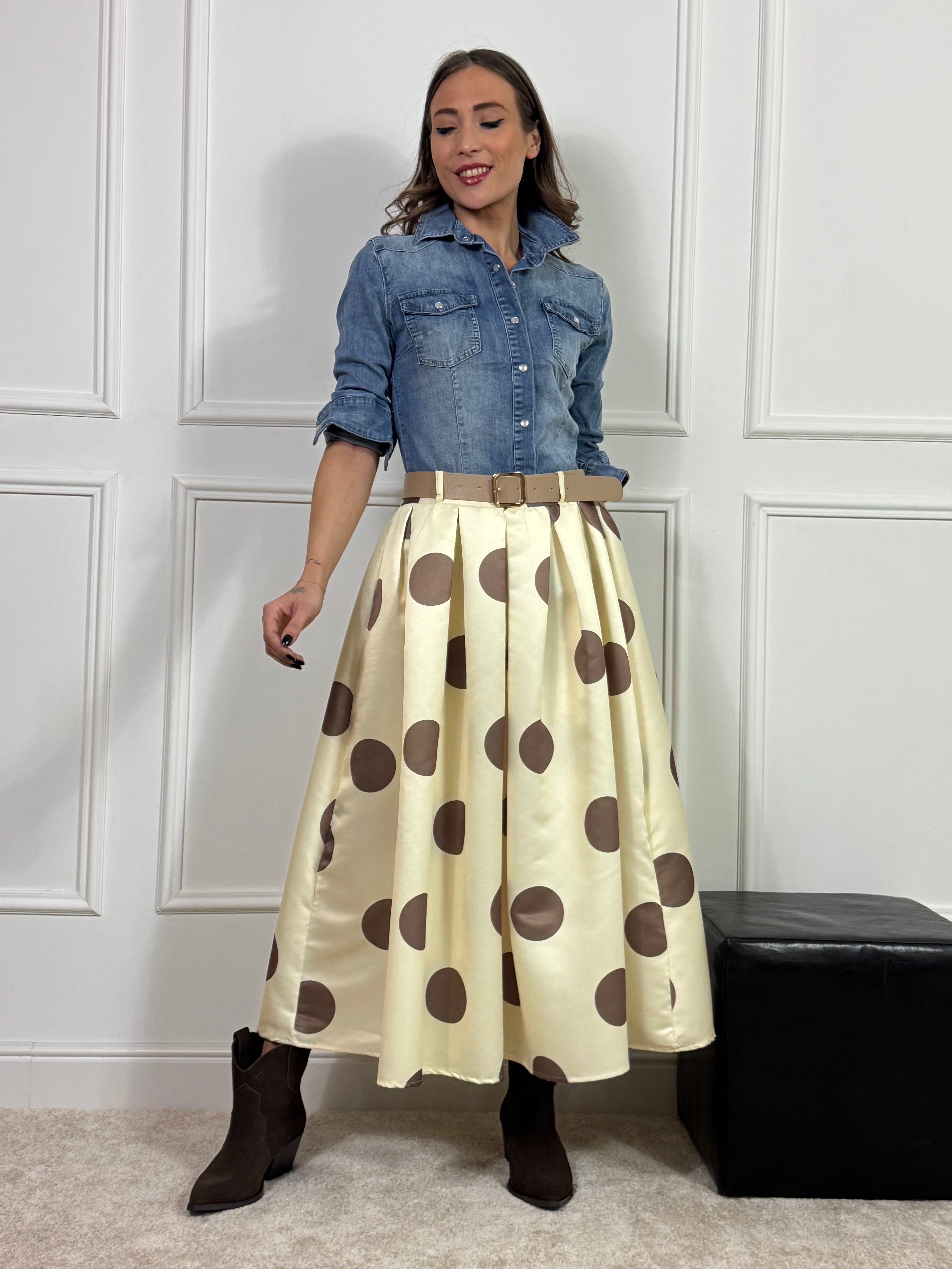 Gonna midi a palloncino Victoria ILMH POIS