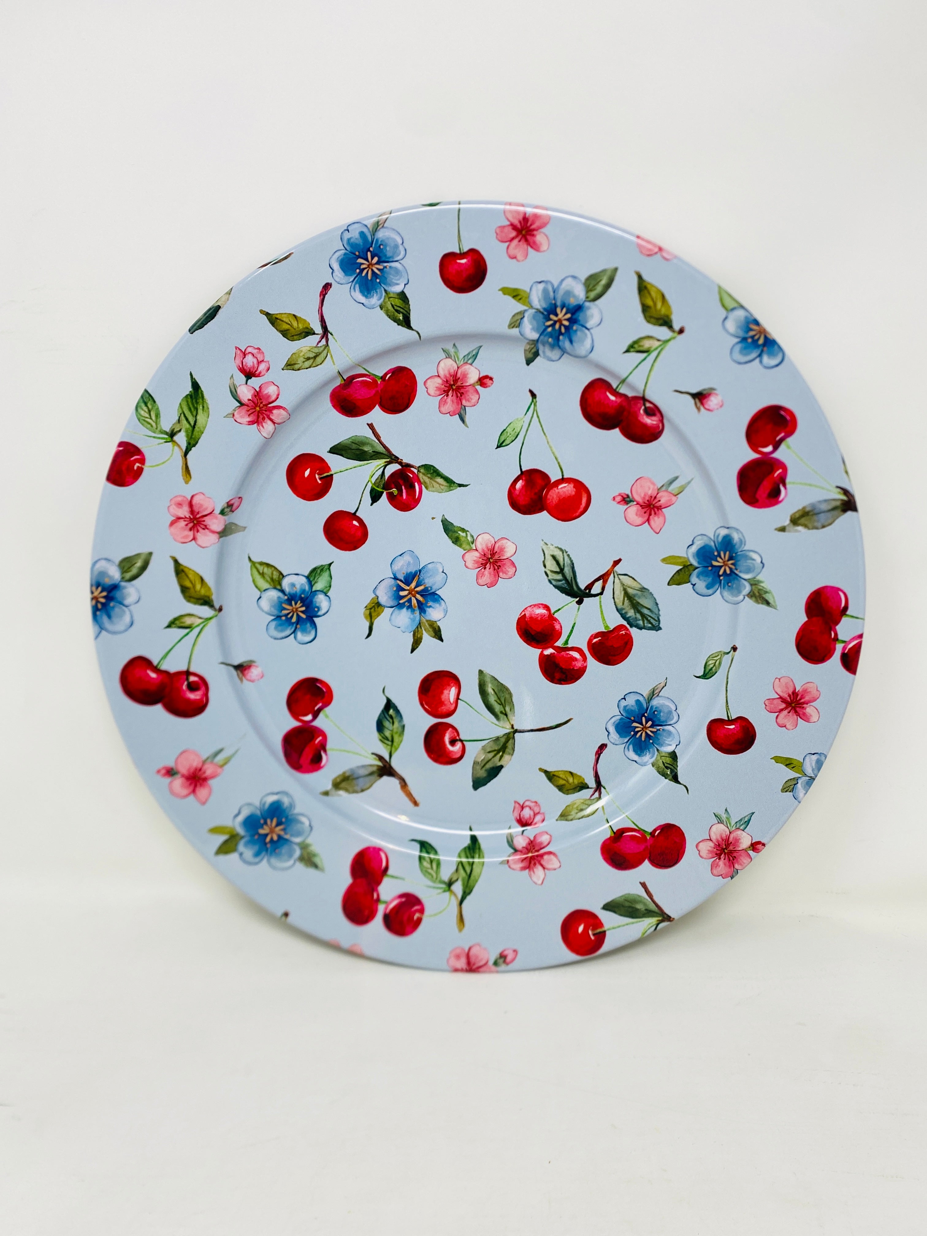 Piatto tondo metallo CILIEGE