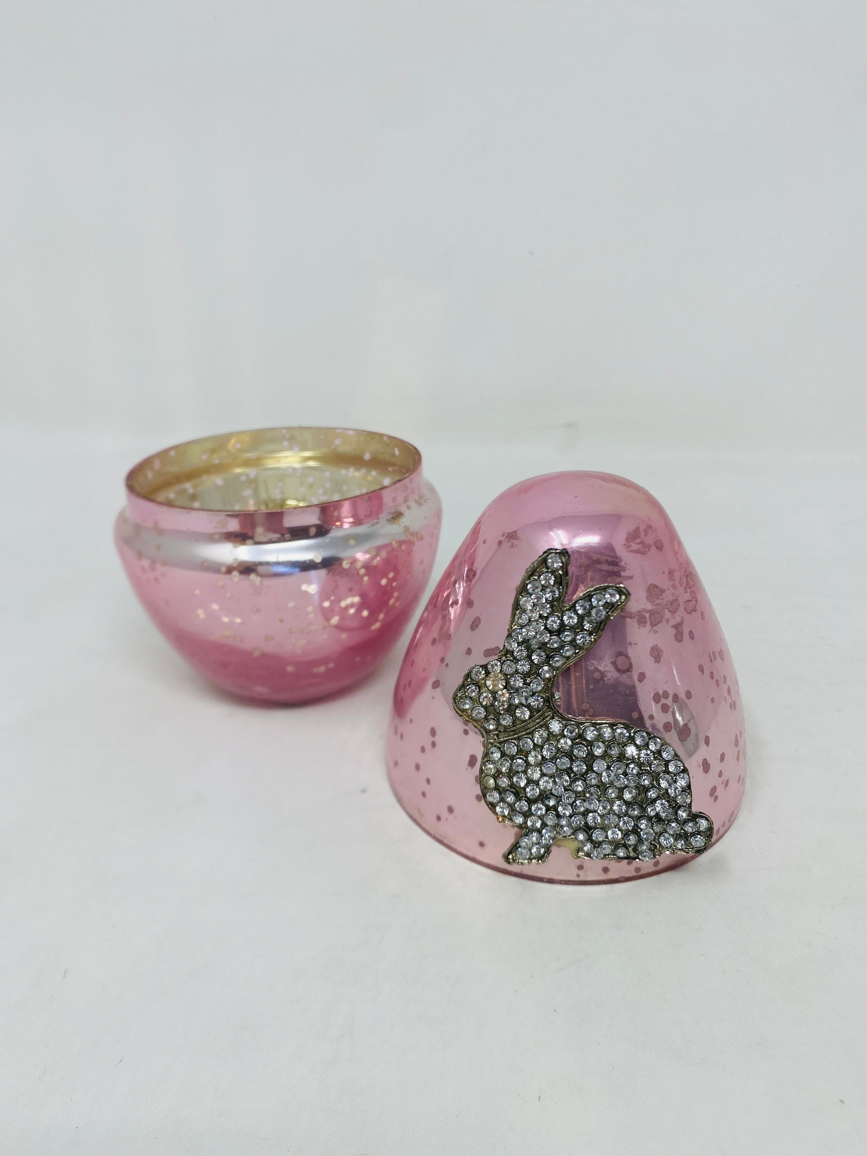 Scatola ovetto con conigl strass