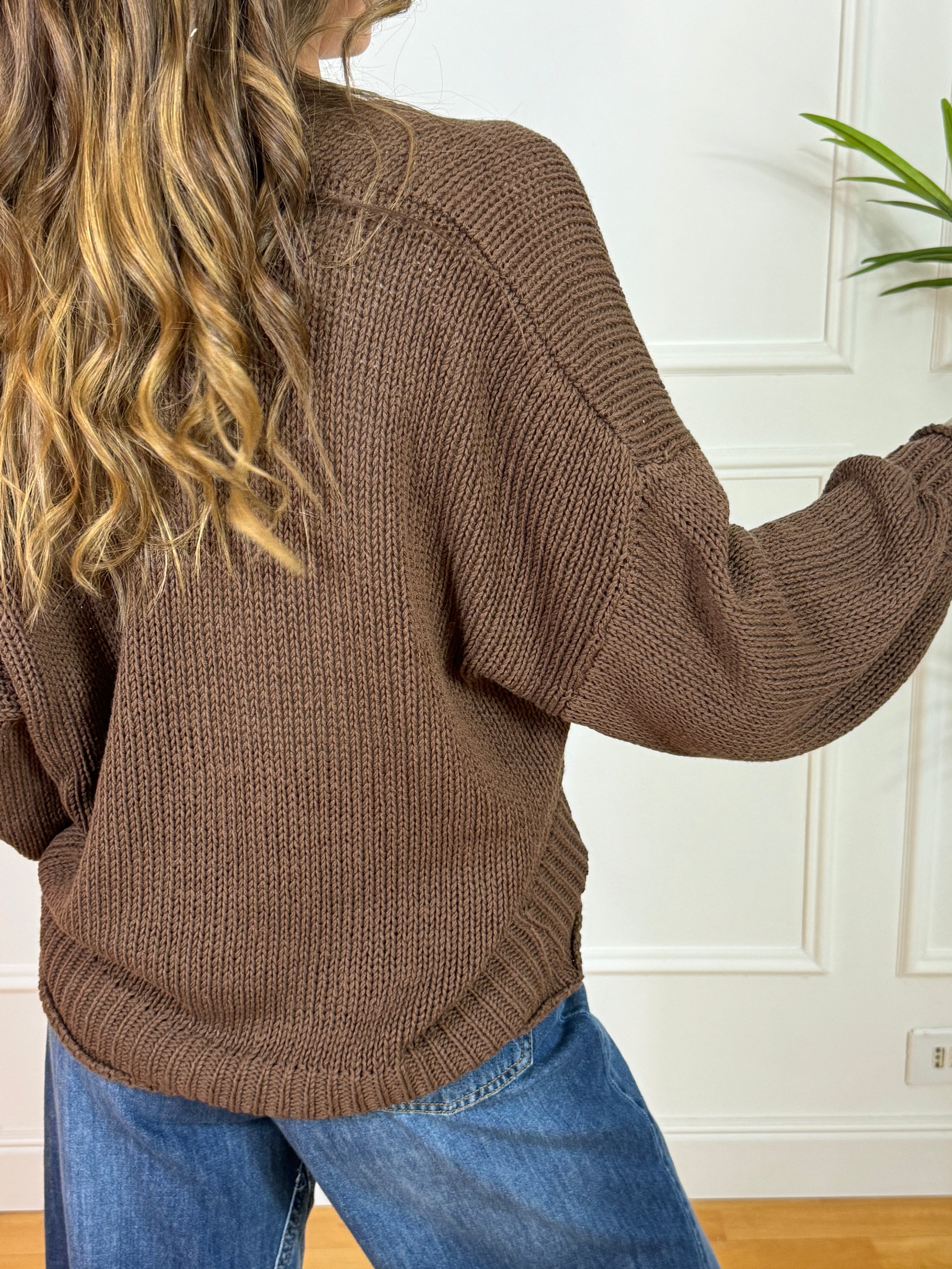 Cardigan Have One con bottoni e taschine frontali