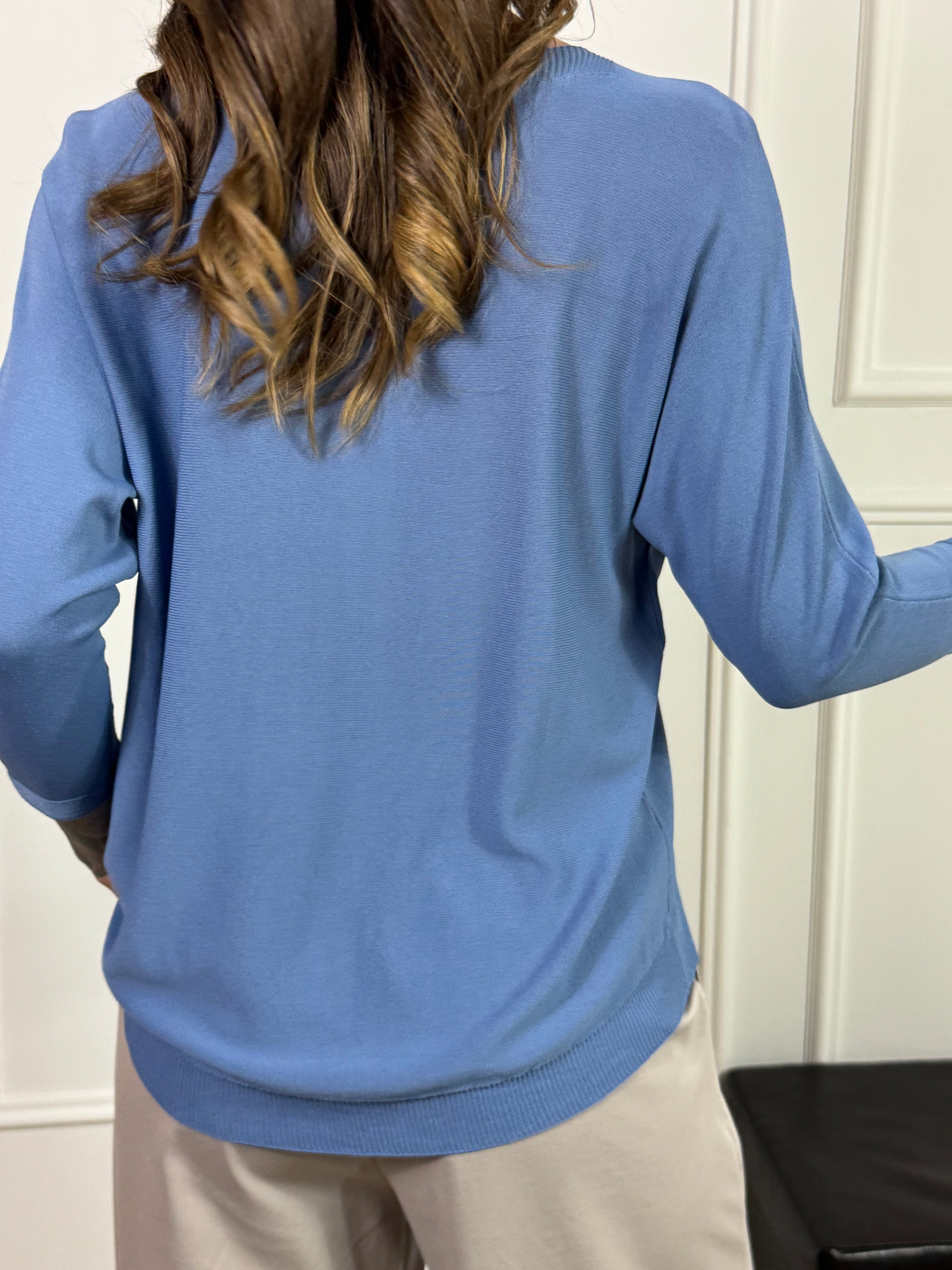 MAGLIA in maglina sottile Victoria ILMH CUCITURA VERTICALE A VISTA