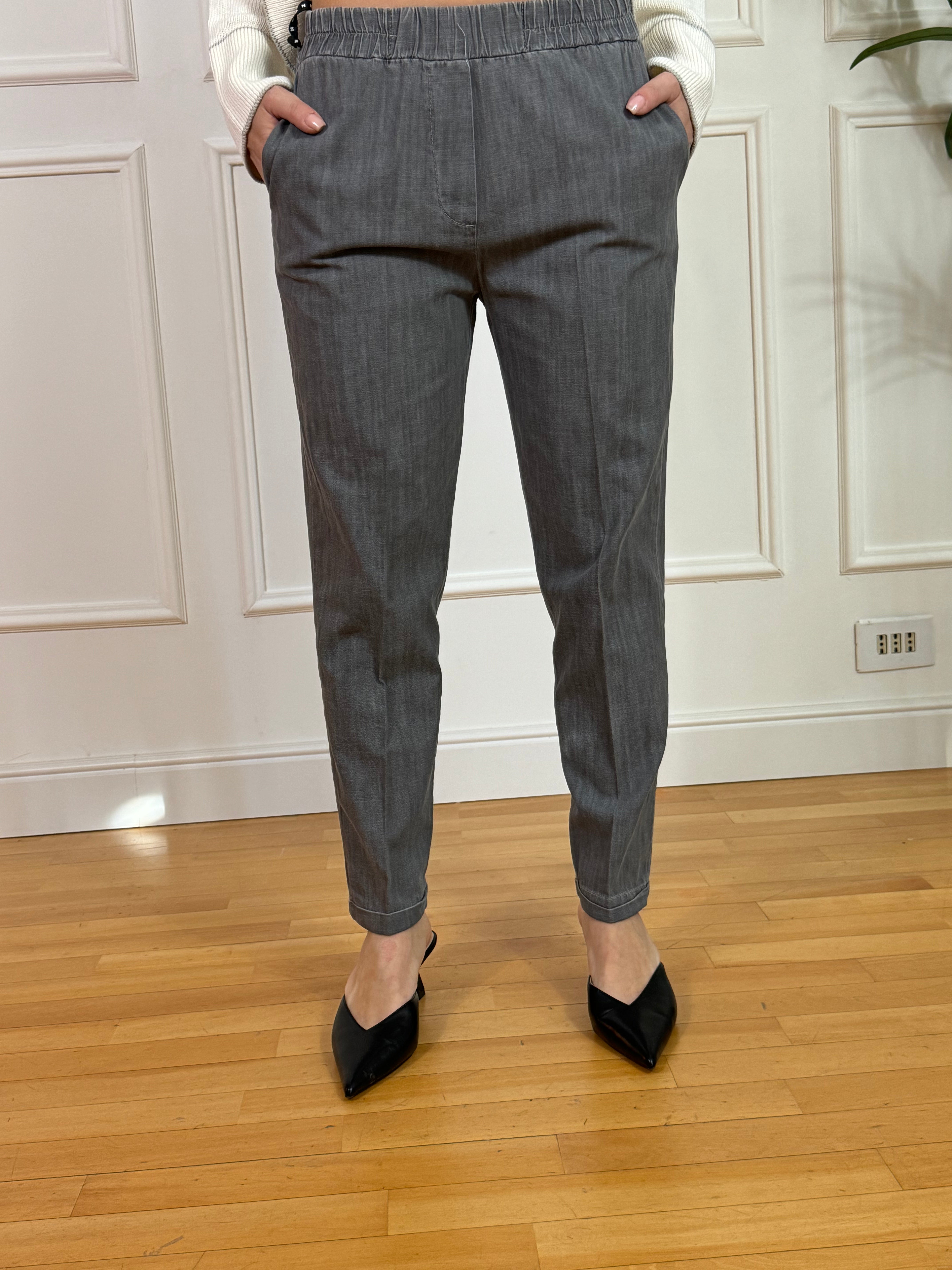 Jeans Have One CHAMBRAY - modello LISA - GRIGIO