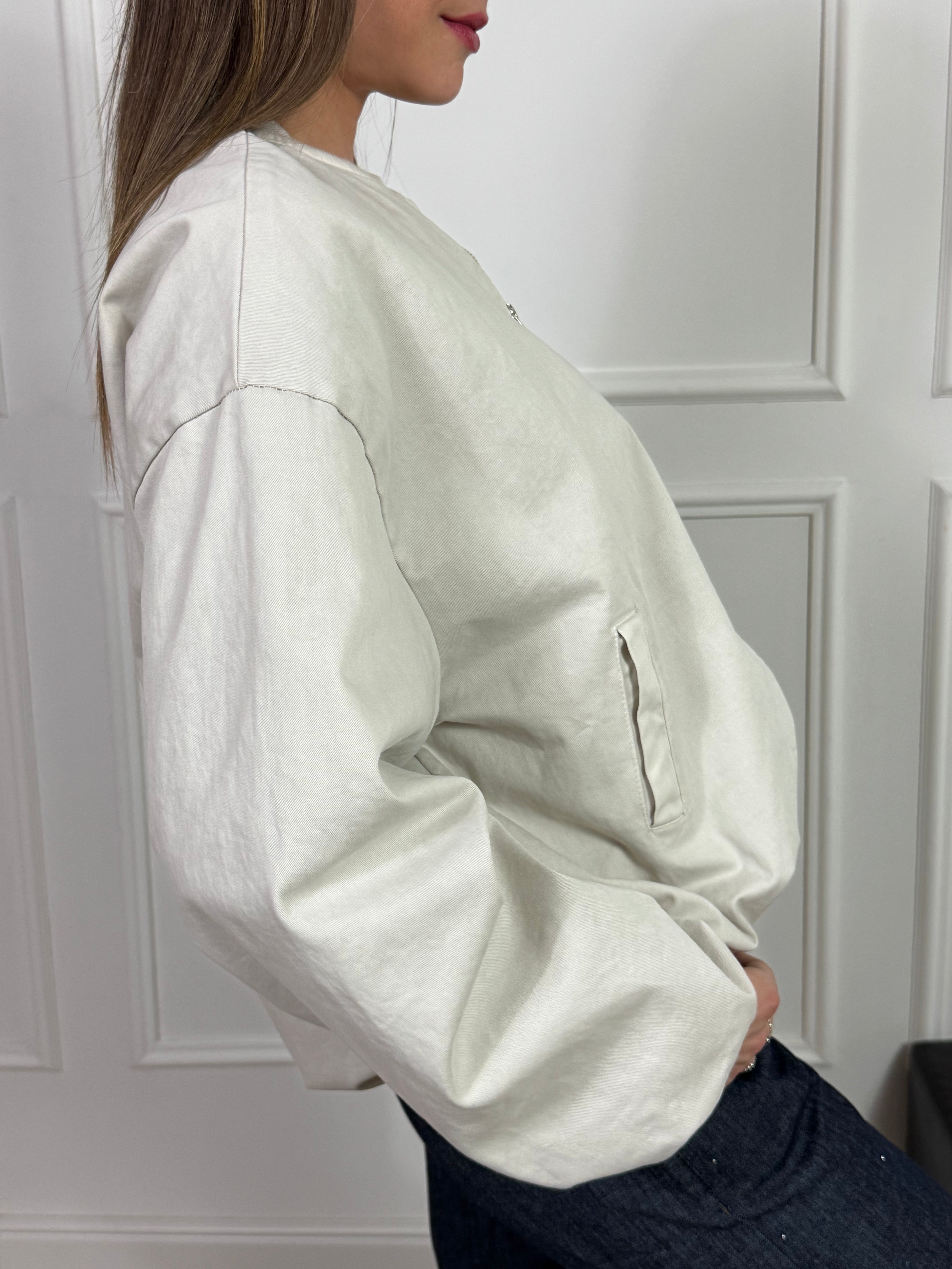 Giacca bomber Victoria ILMH color GESSO
