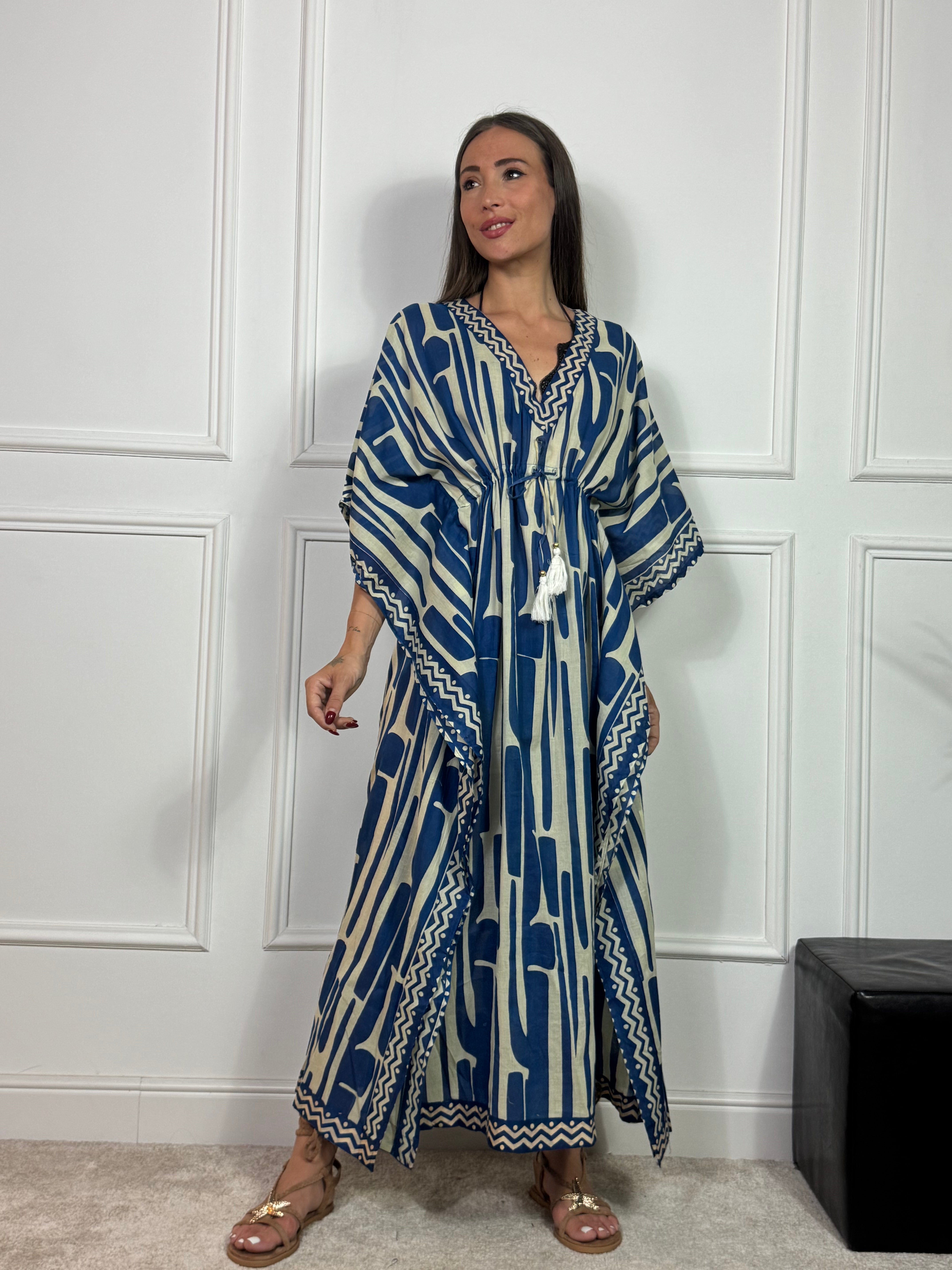 Kaftano poncho LUNGO Victoria ILMH FANTASIA INCA E COULISSE