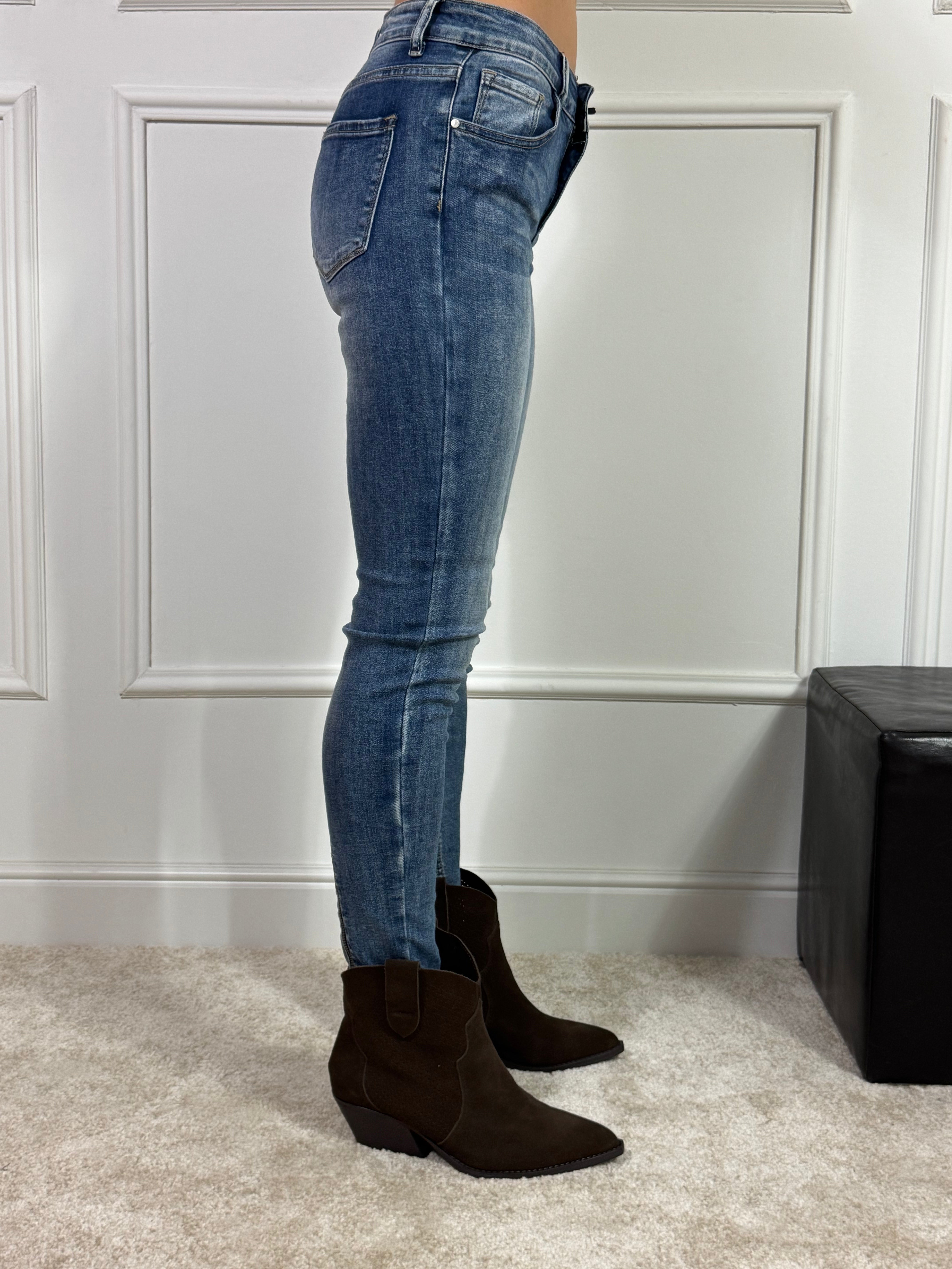 Jeans Victoria ILMH SKINNY CON CERNIERINA FINALE