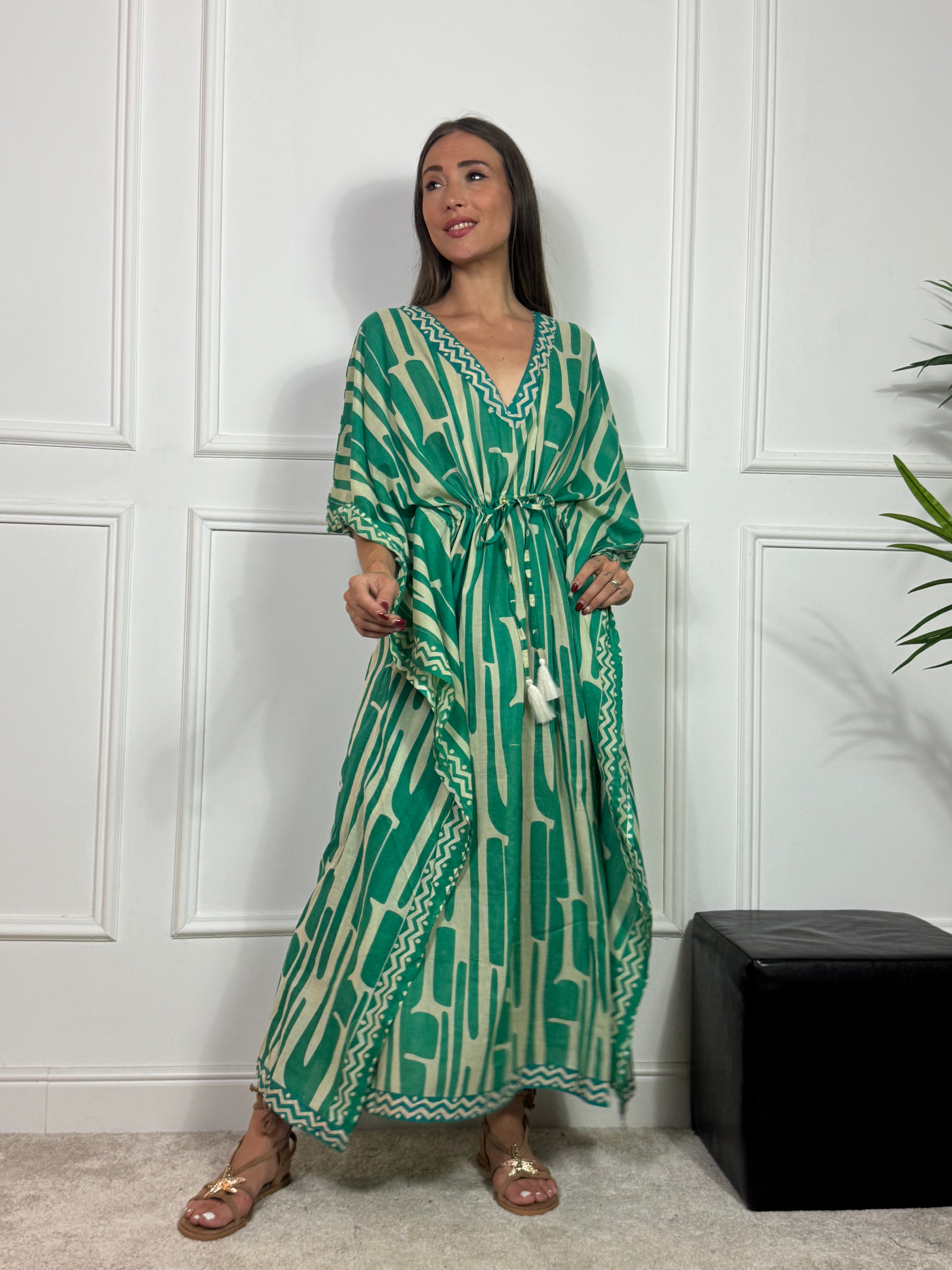 Kaftano poncho LUNGO Victoria ILMH FANTASIA INCA E COULISSE