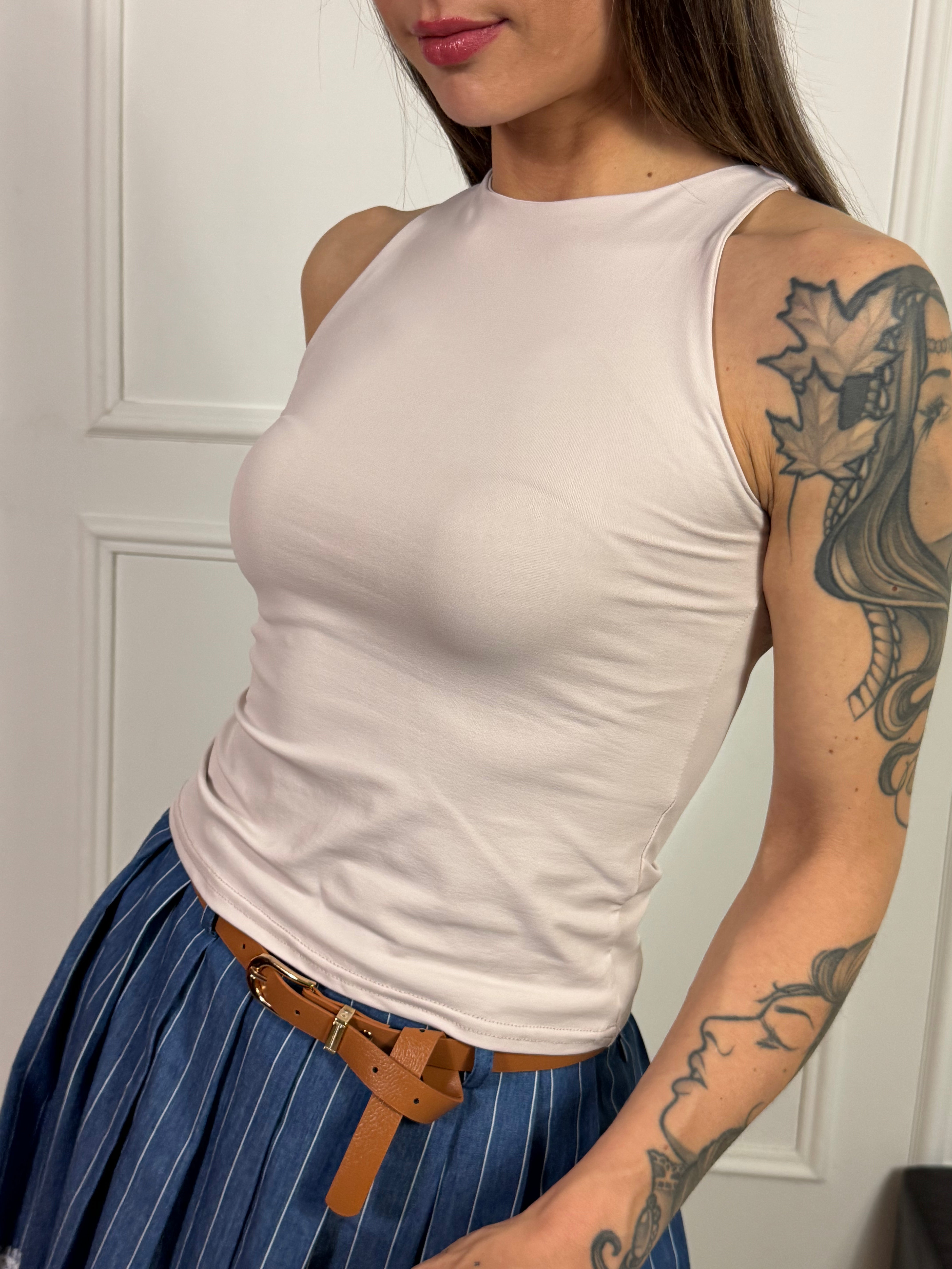 Top canotta americana Susy Mix LISCIO BASIC