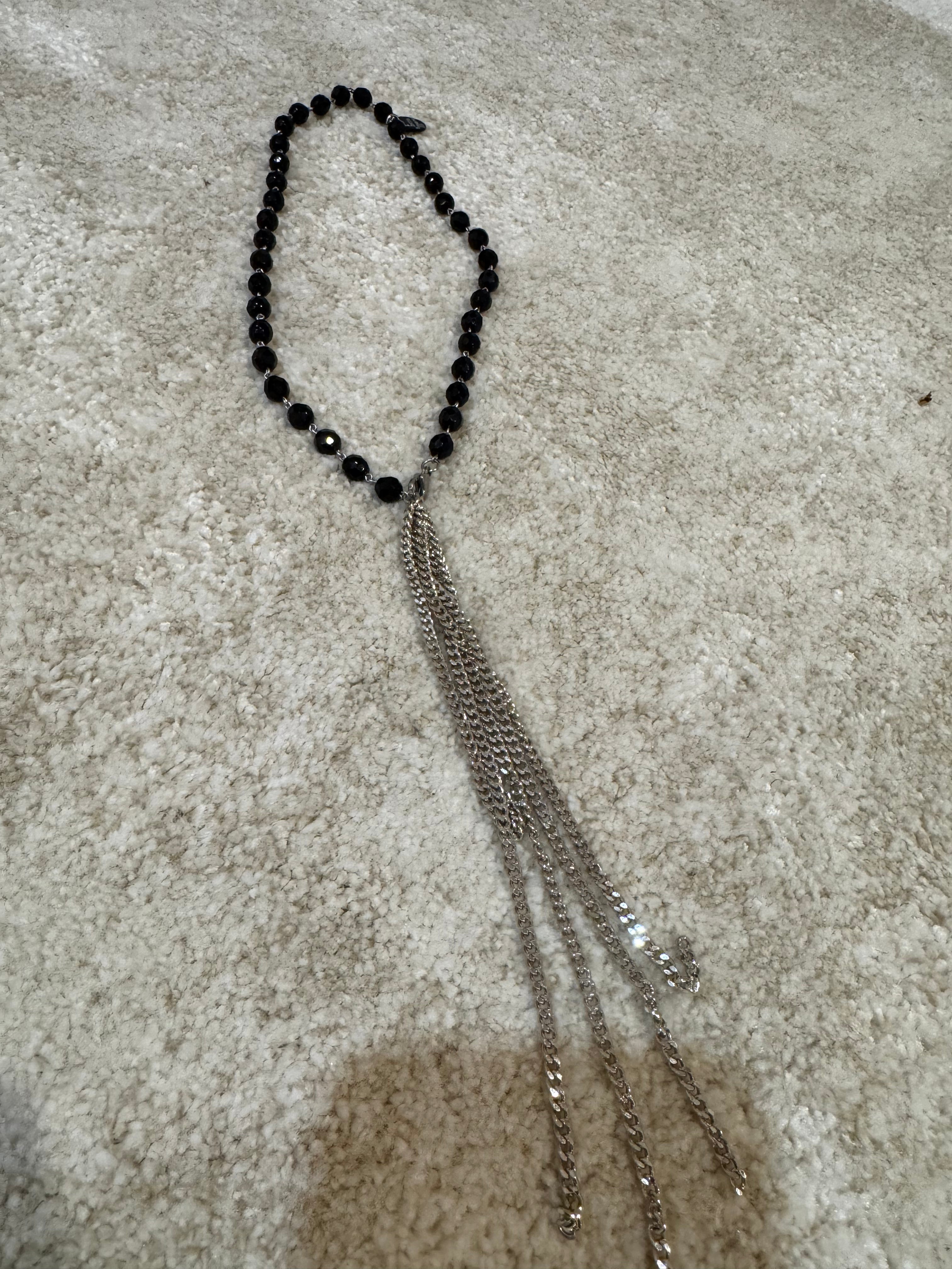 Collana Momi LILLY CON CRISTALLI O PERLE - catena ARGENTO