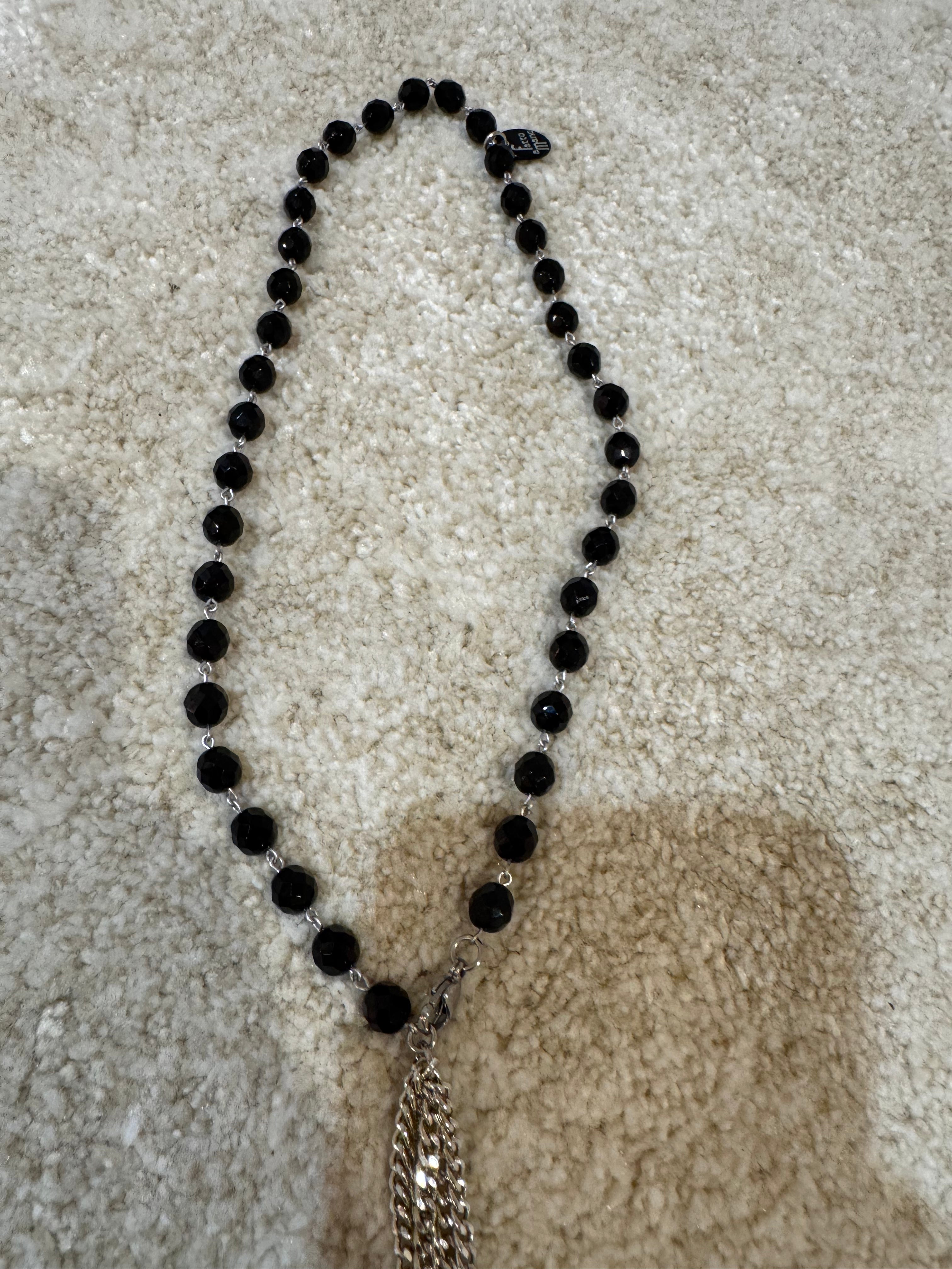 Collana Momi LILLY CON CRISTALLI O PERLE - catena ARGENTO