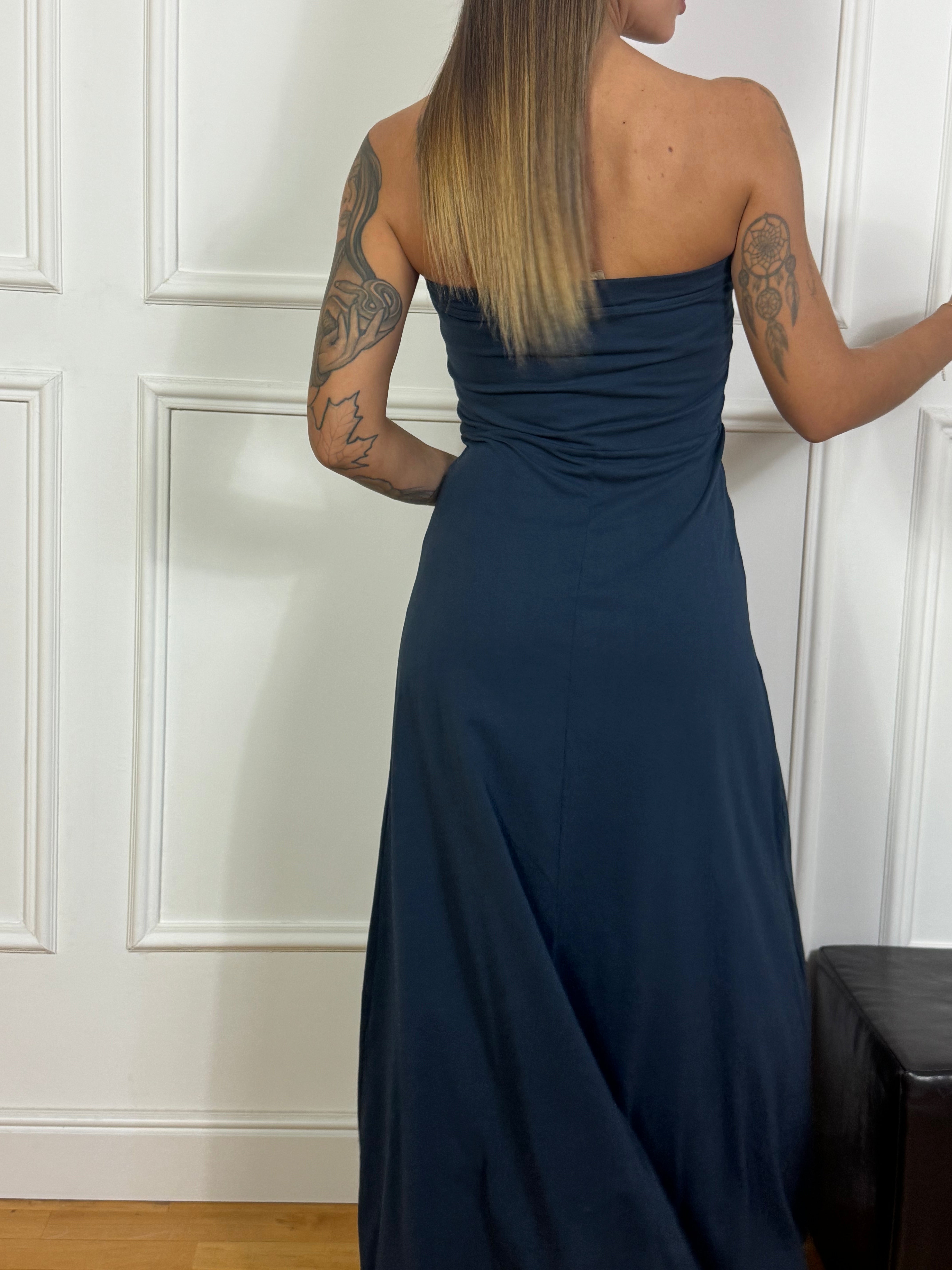 Abito lungo a fascia Susy Mix in cotone