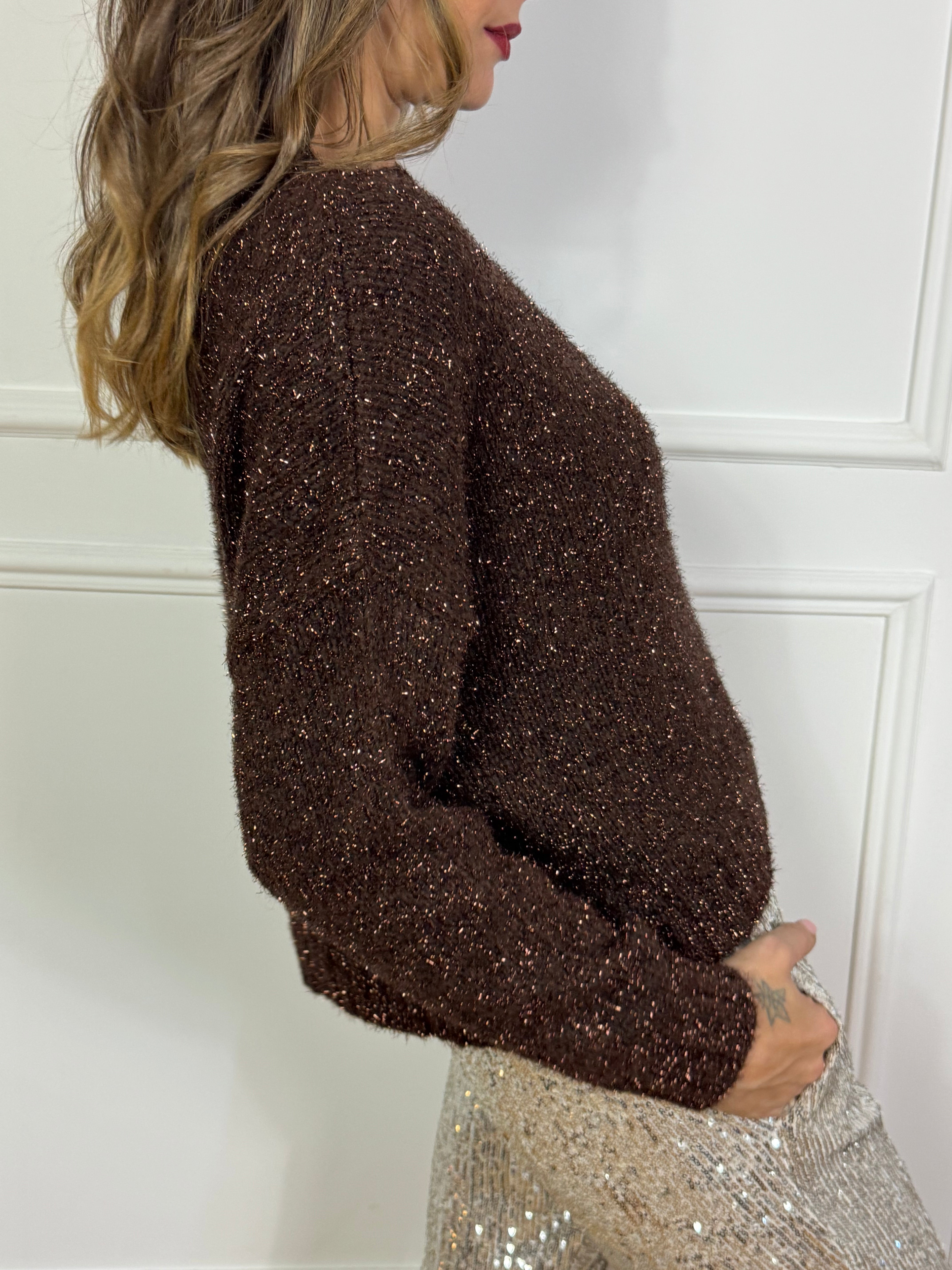 Maglia Kikisix filato lurex BARCHETTA