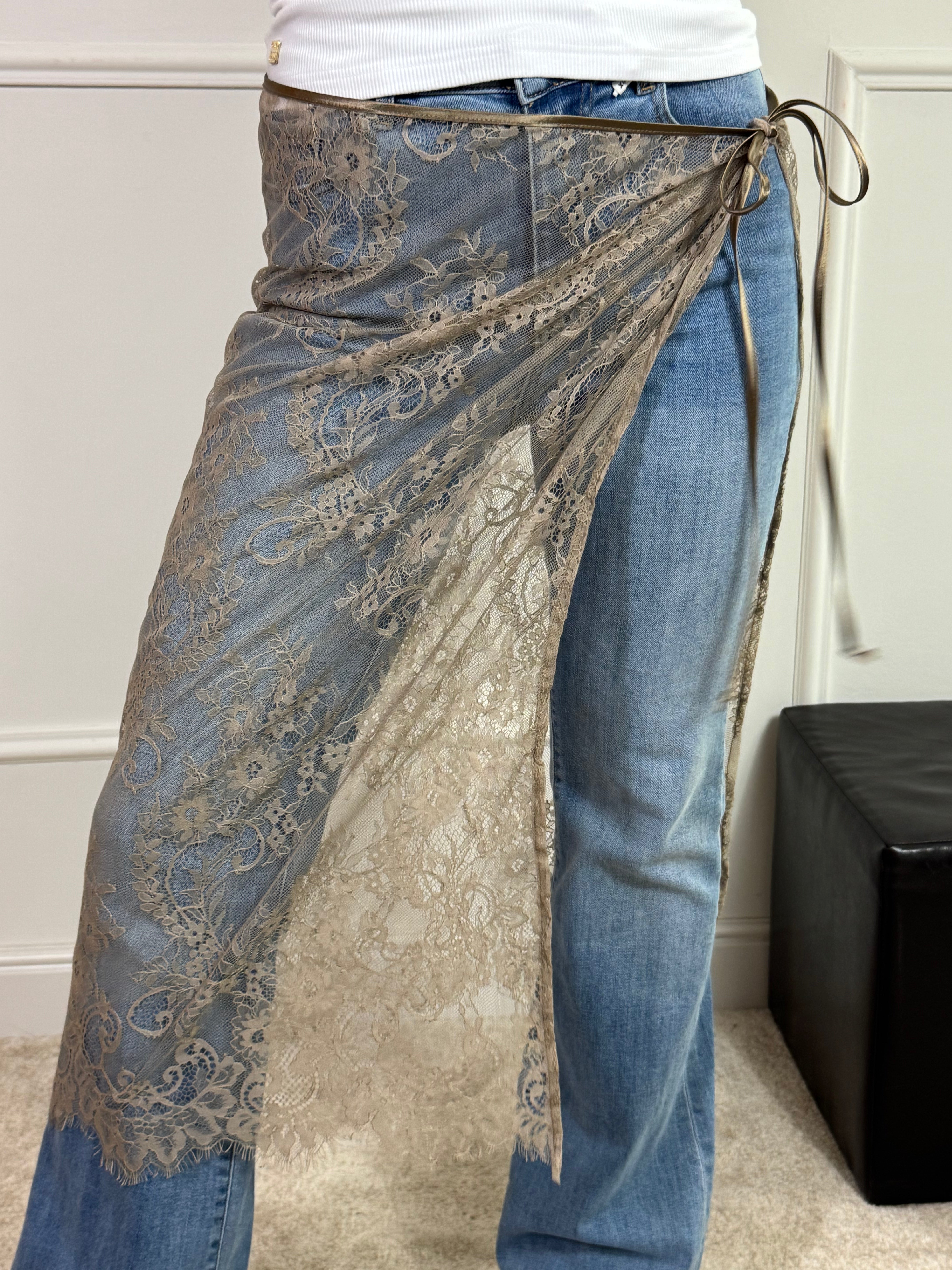 Pareo lungo rettangolare in pizzo Susy Mix