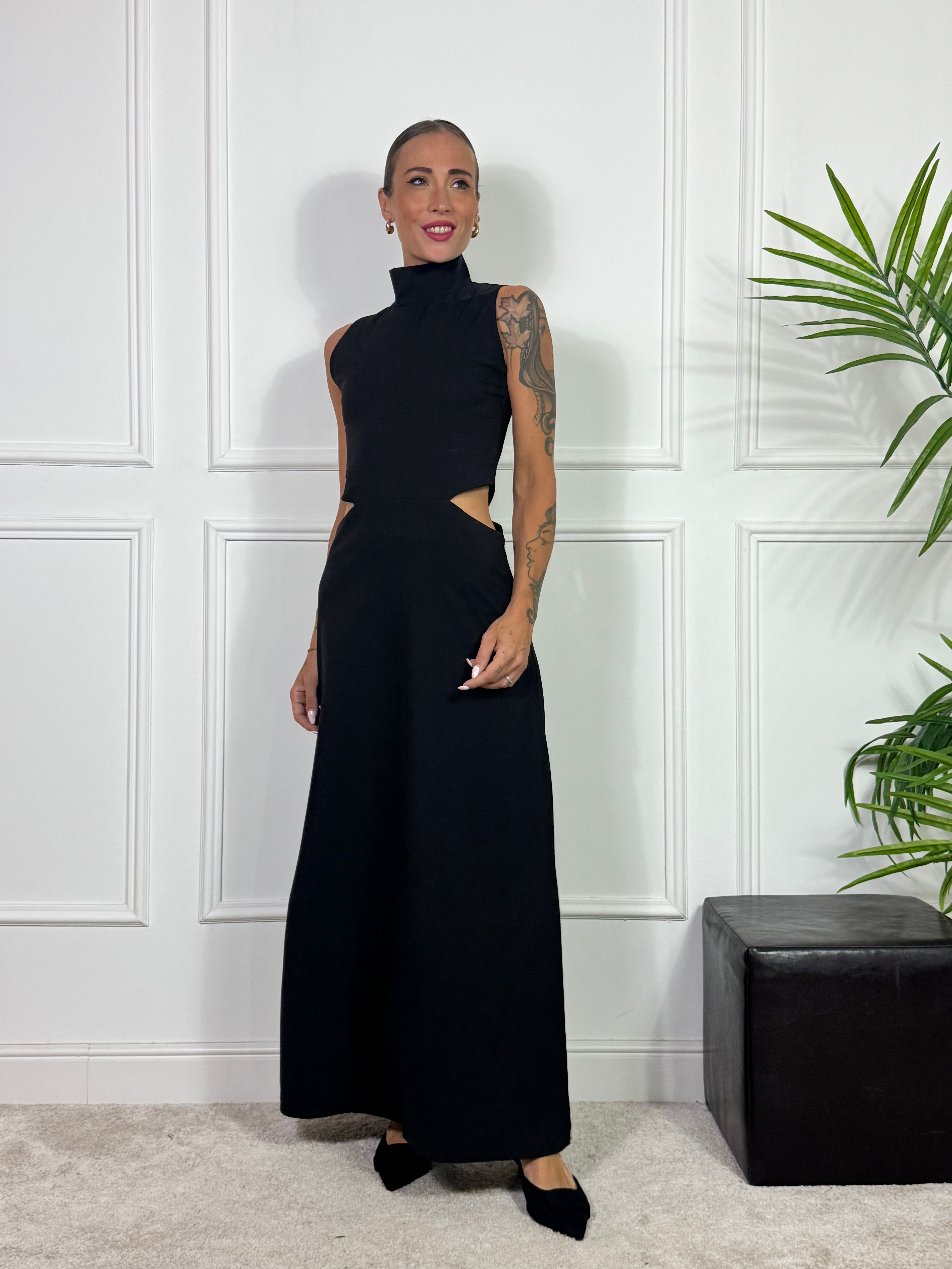 ABITO lungo Kontatto cut-out fianchi