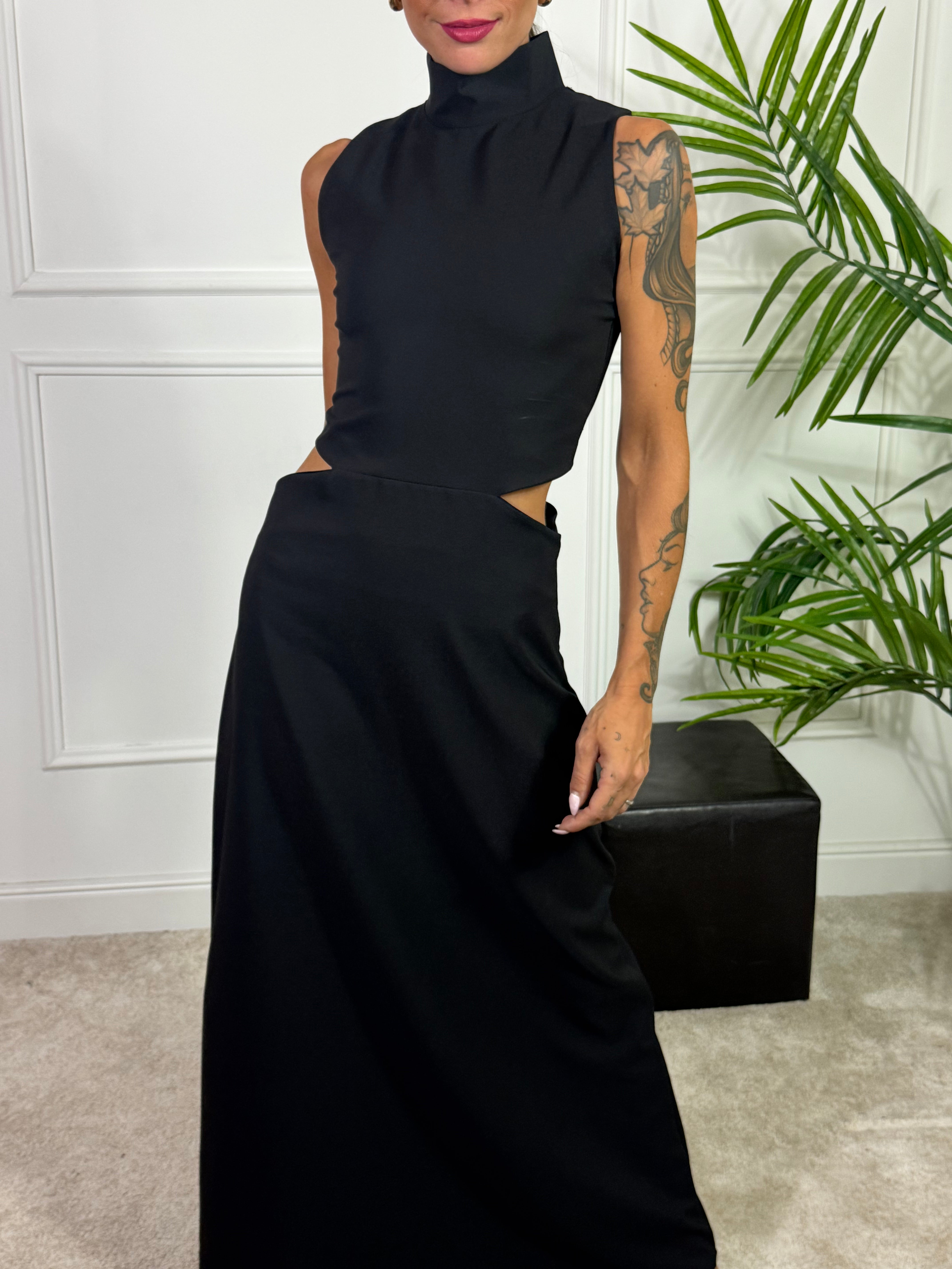 ABITO lungo Kontatto cut-out fianchi