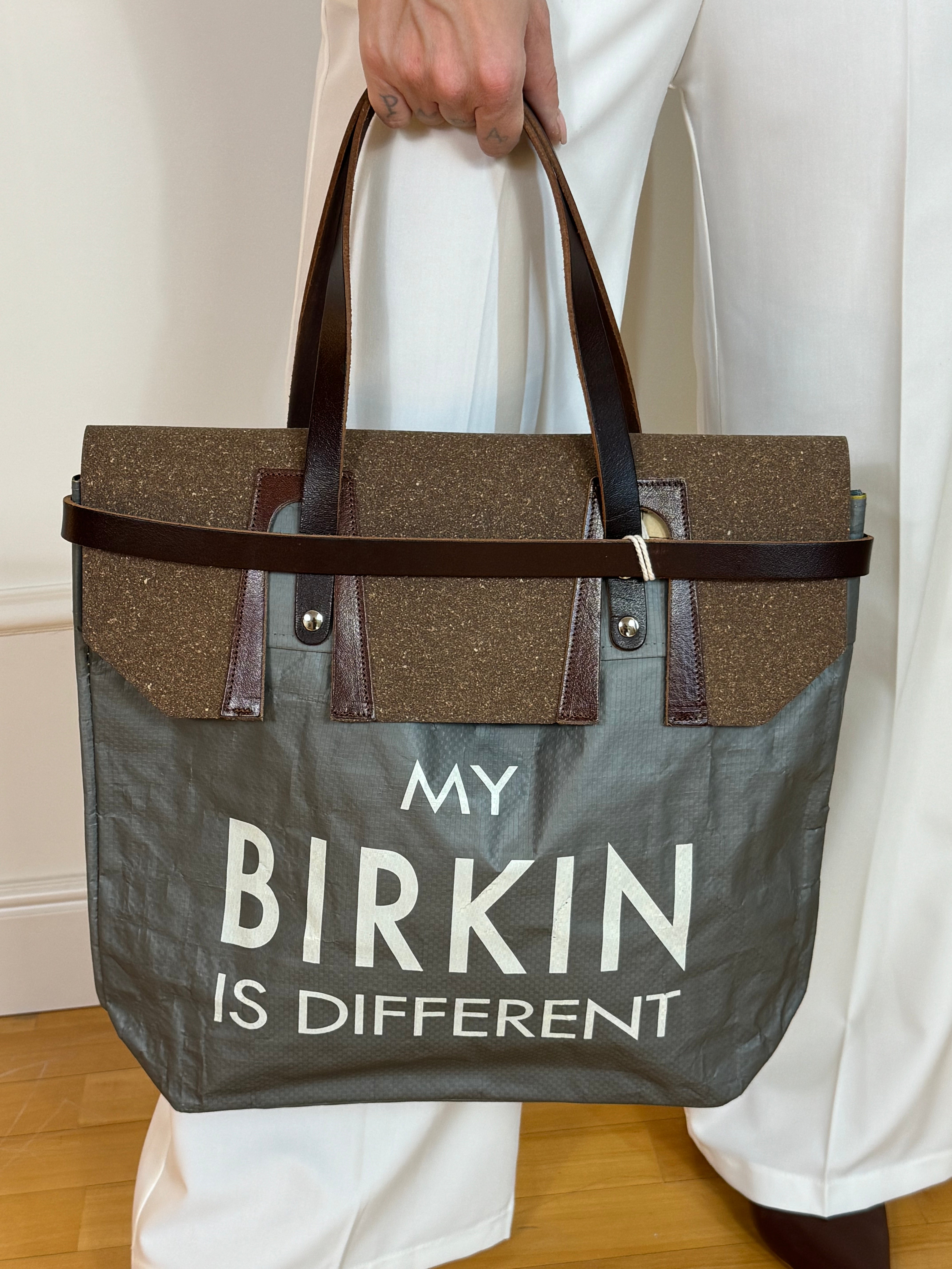 Borsa materiale riciclato Pico MY BIRKIN IS DIFFERENT