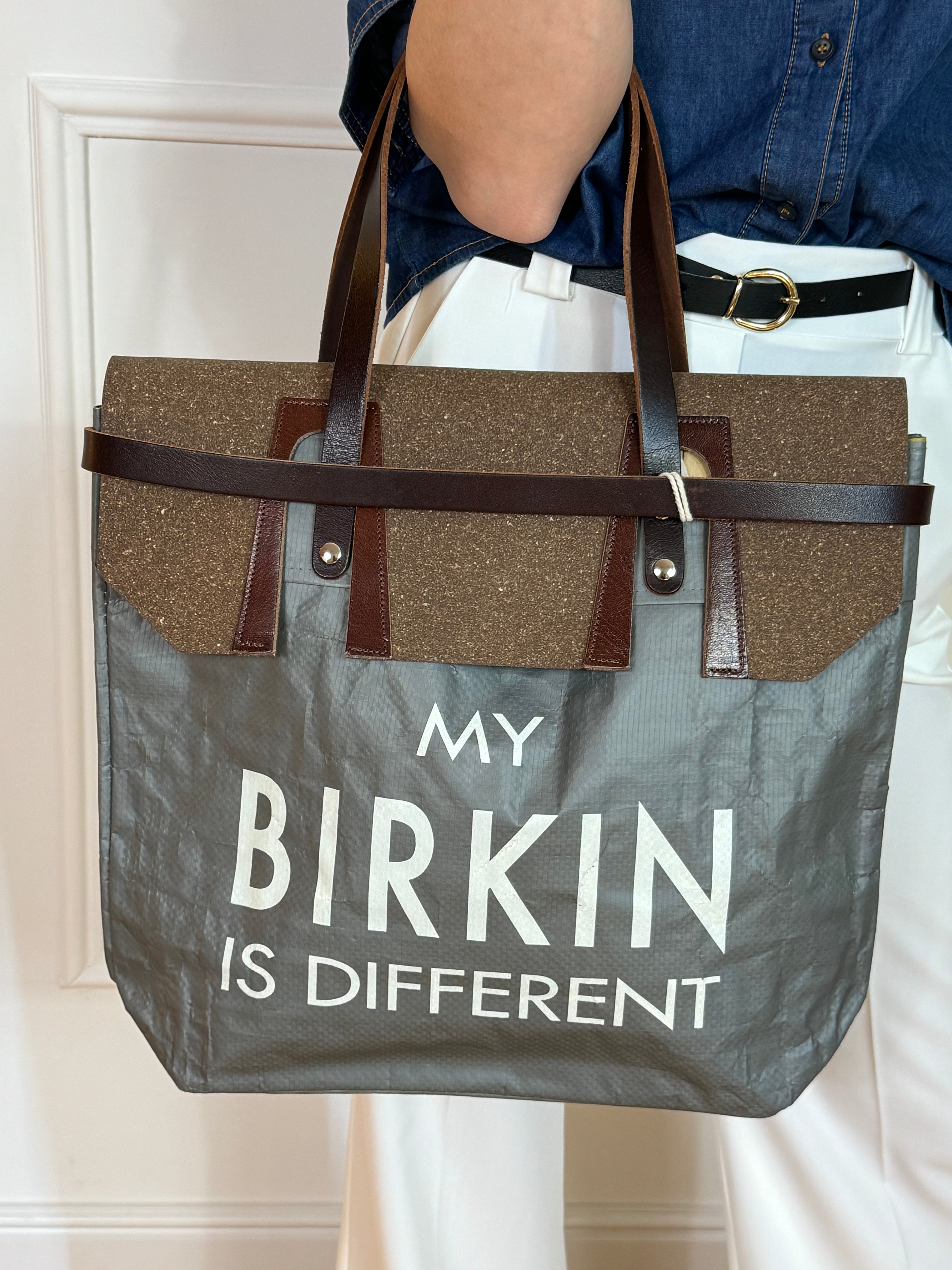 Borsa materiale riciclato Pico MY BIRKIN IS DIFFERENT