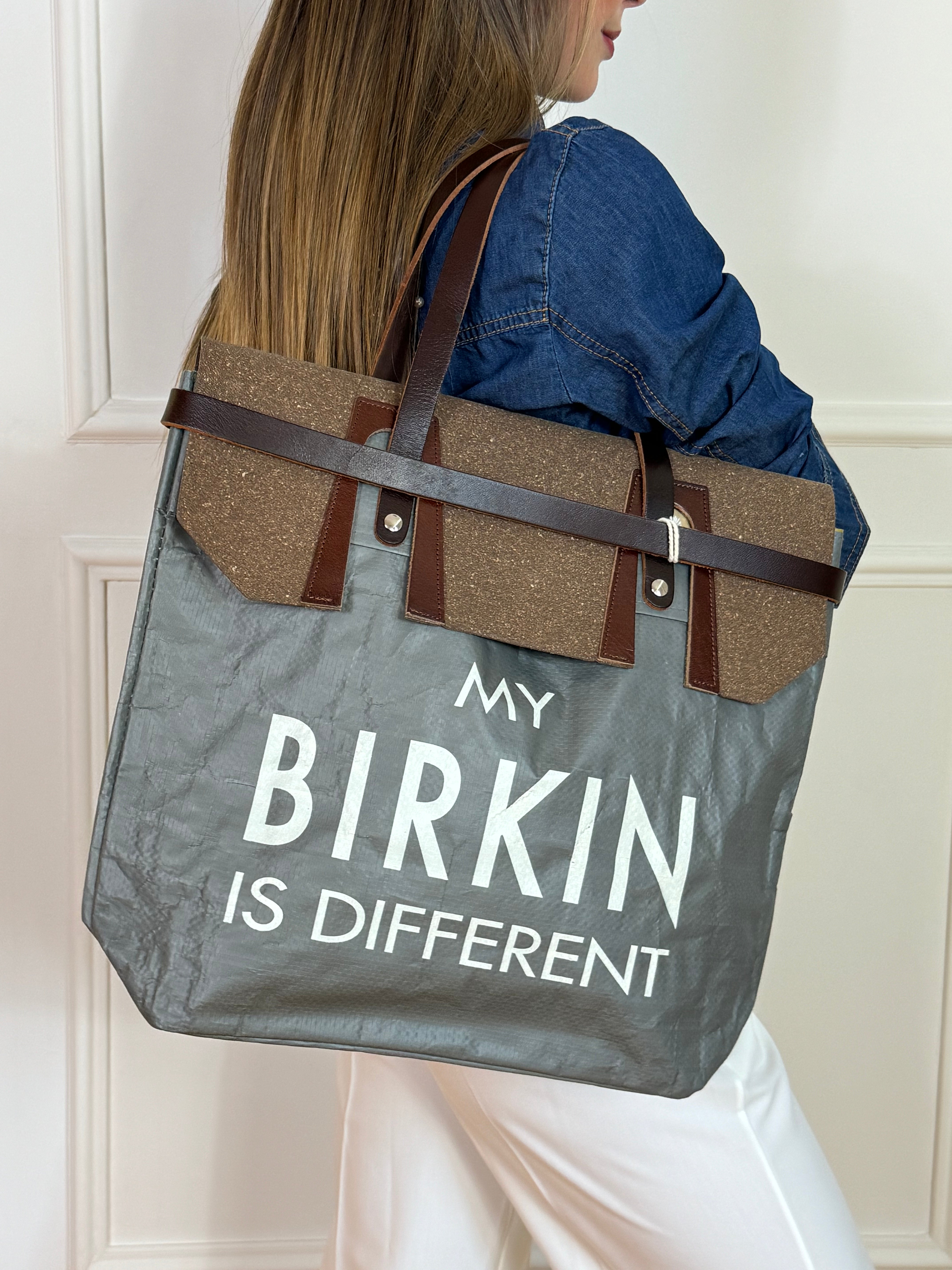 Borsa materiale riciclato Pico MY BIRKIN IS DIFFERENT