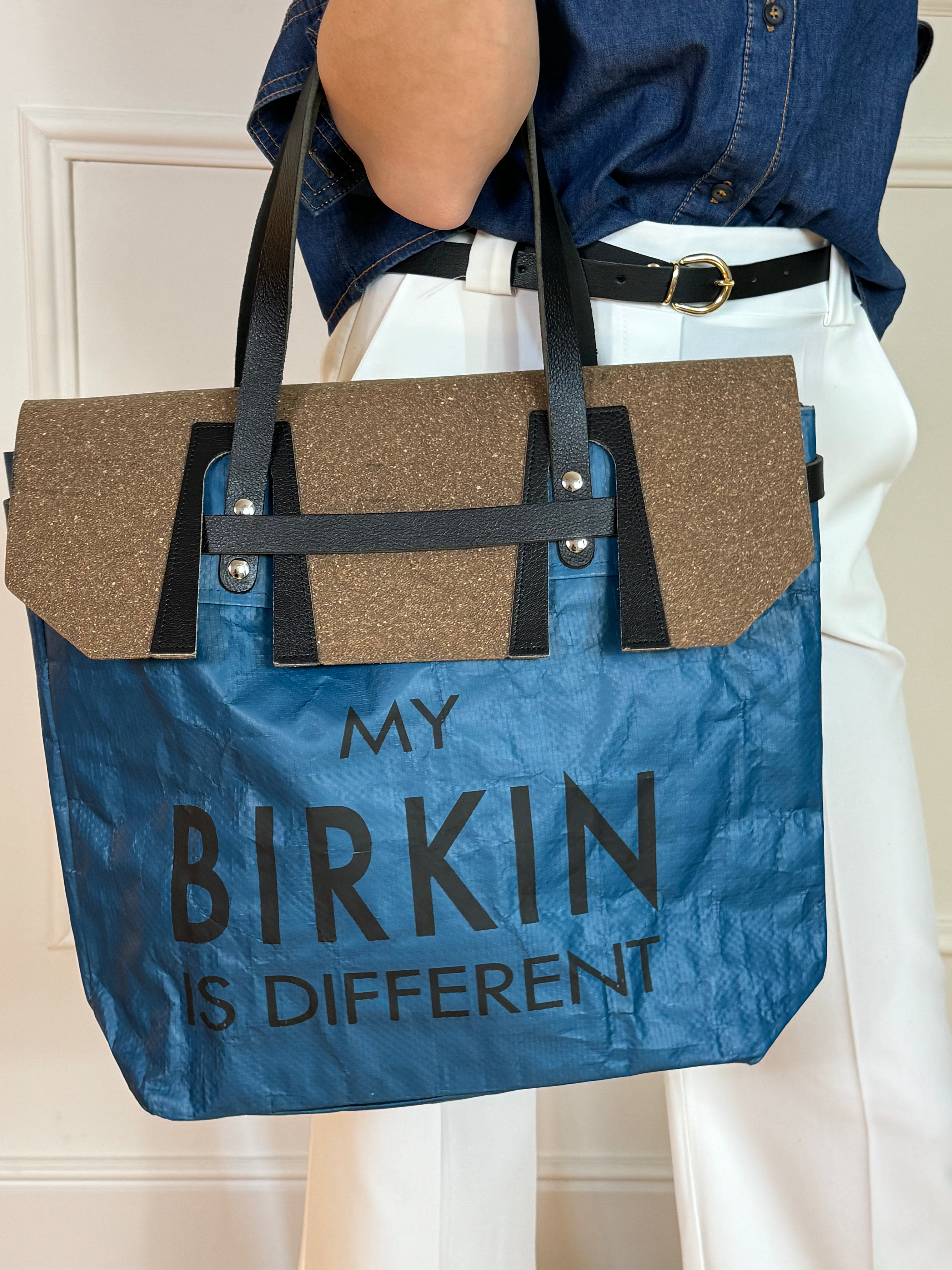 Borsa materiale riciclato Pico MY BIRKIN IS DIFFERENT