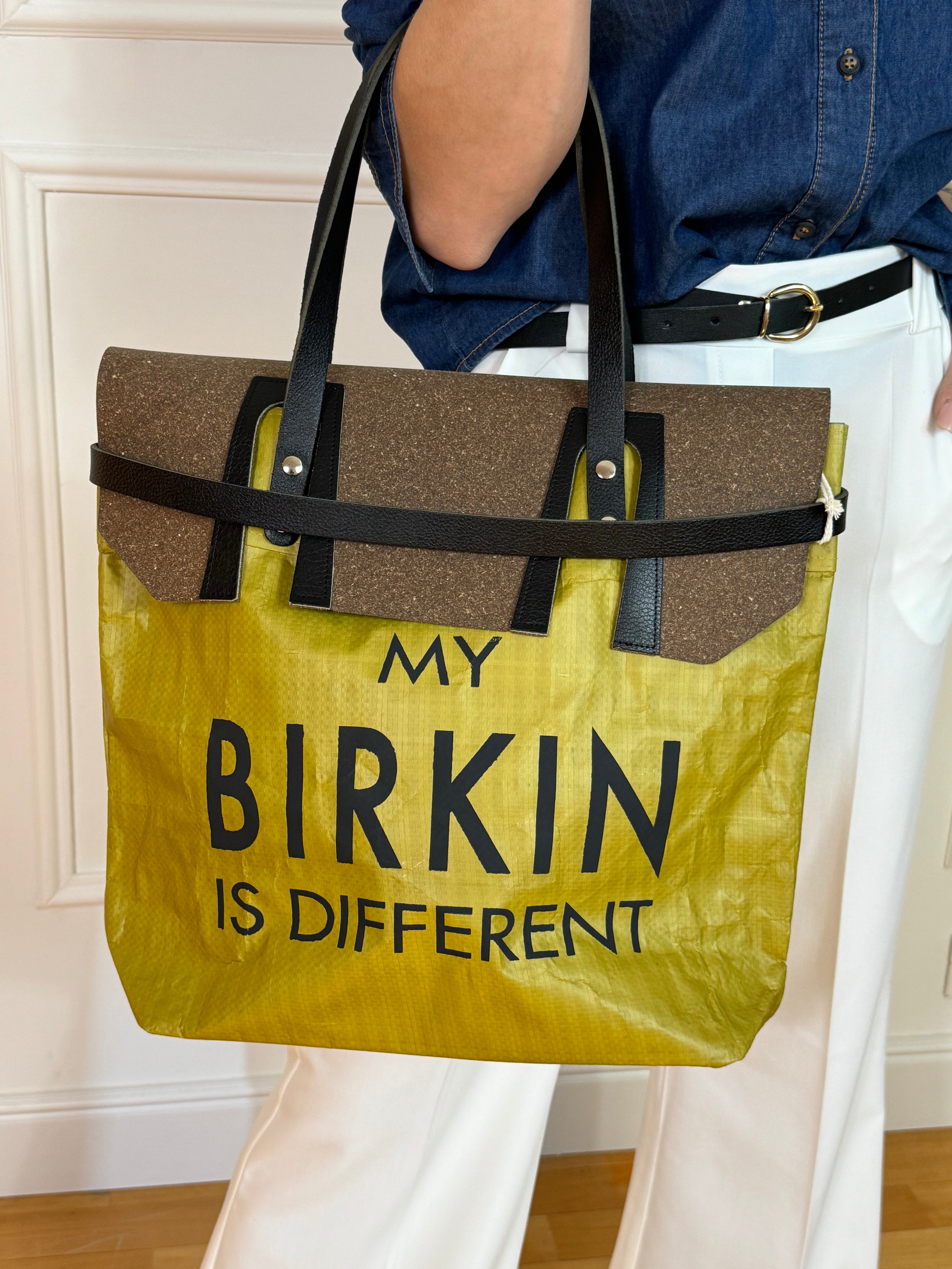 Borsa materiale riciclato Pico MY BIRKIN IS DIFFERENT