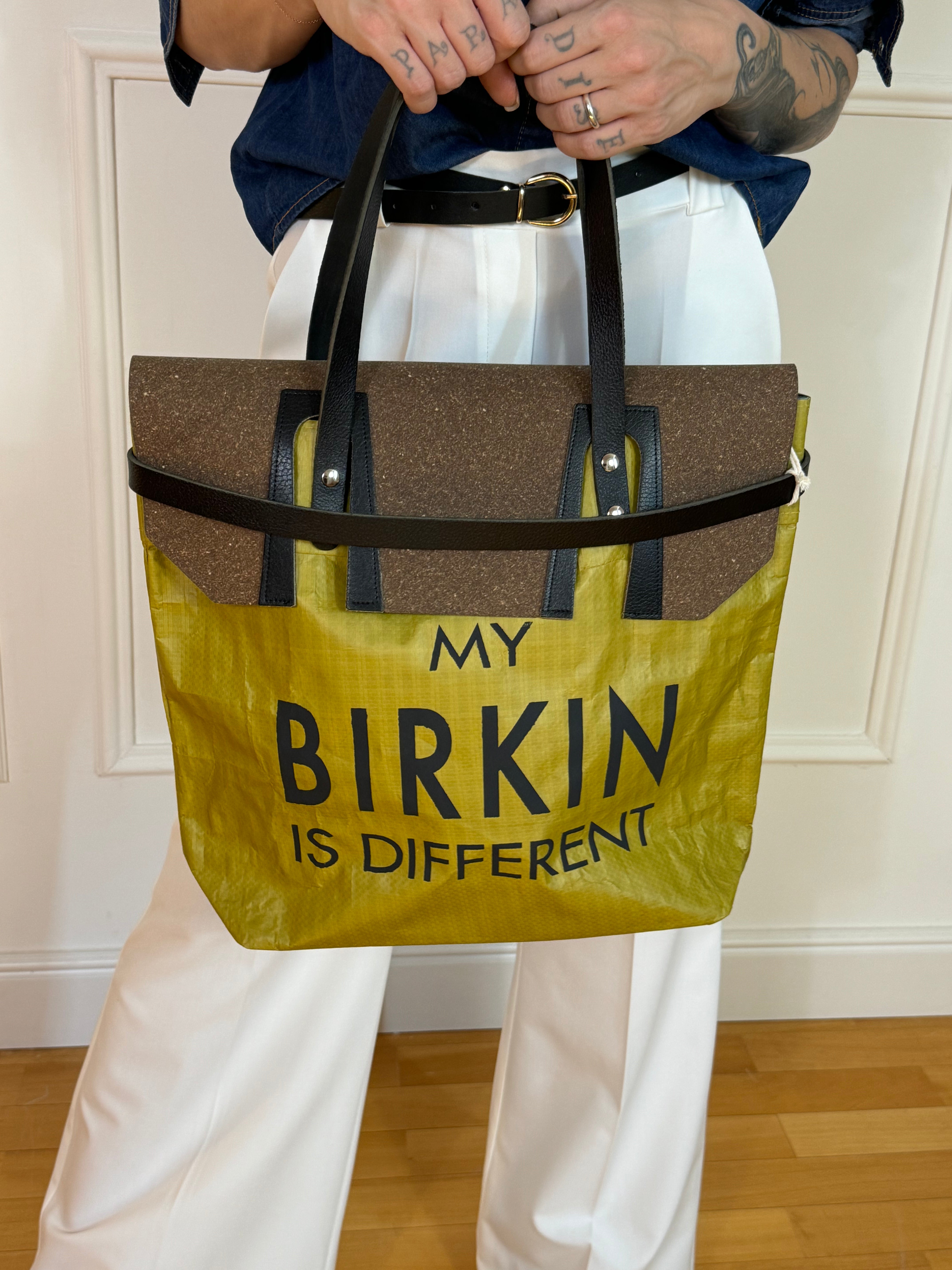 Borsa materiale riciclato Pico MY BIRKIN IS DIFFERENT
