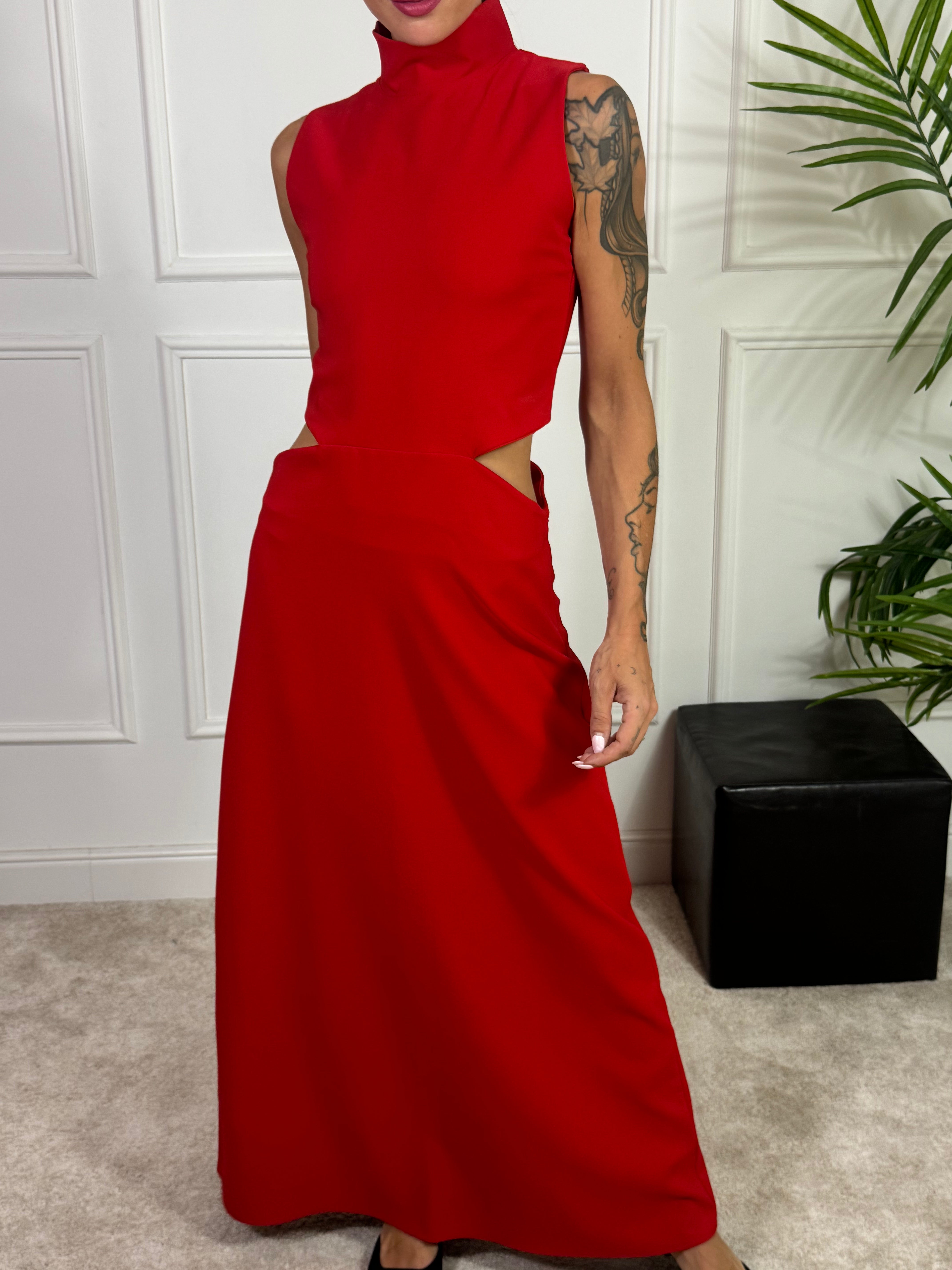 ABITO lungo Kontatto cut-out fianchi