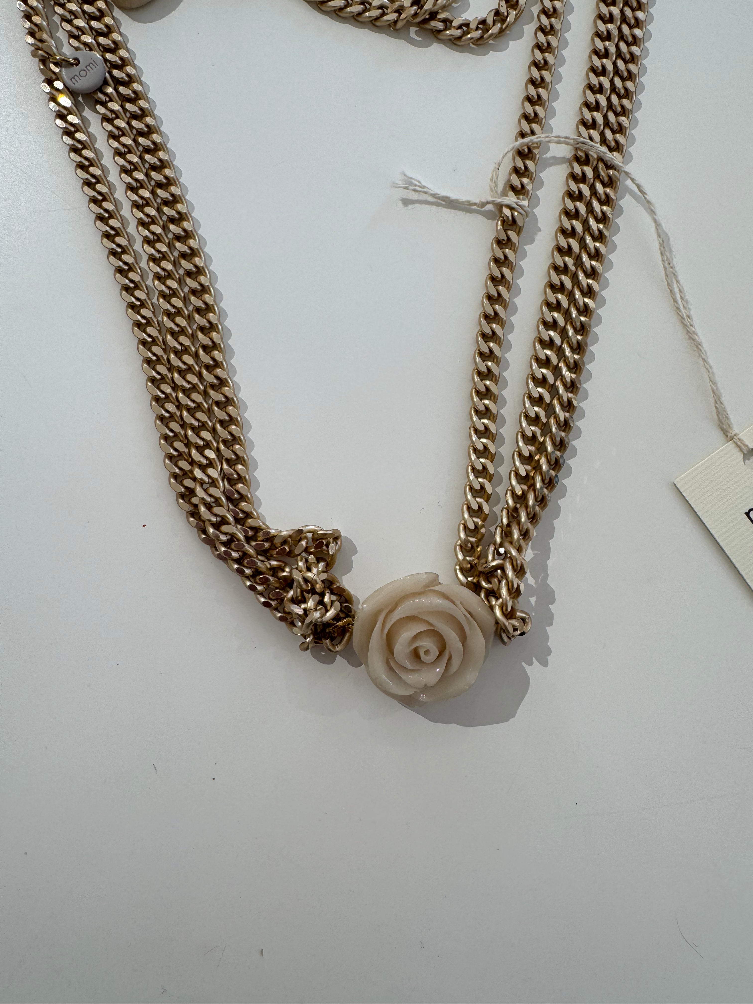 Collana Momi LUNGA CON ROSELLINA