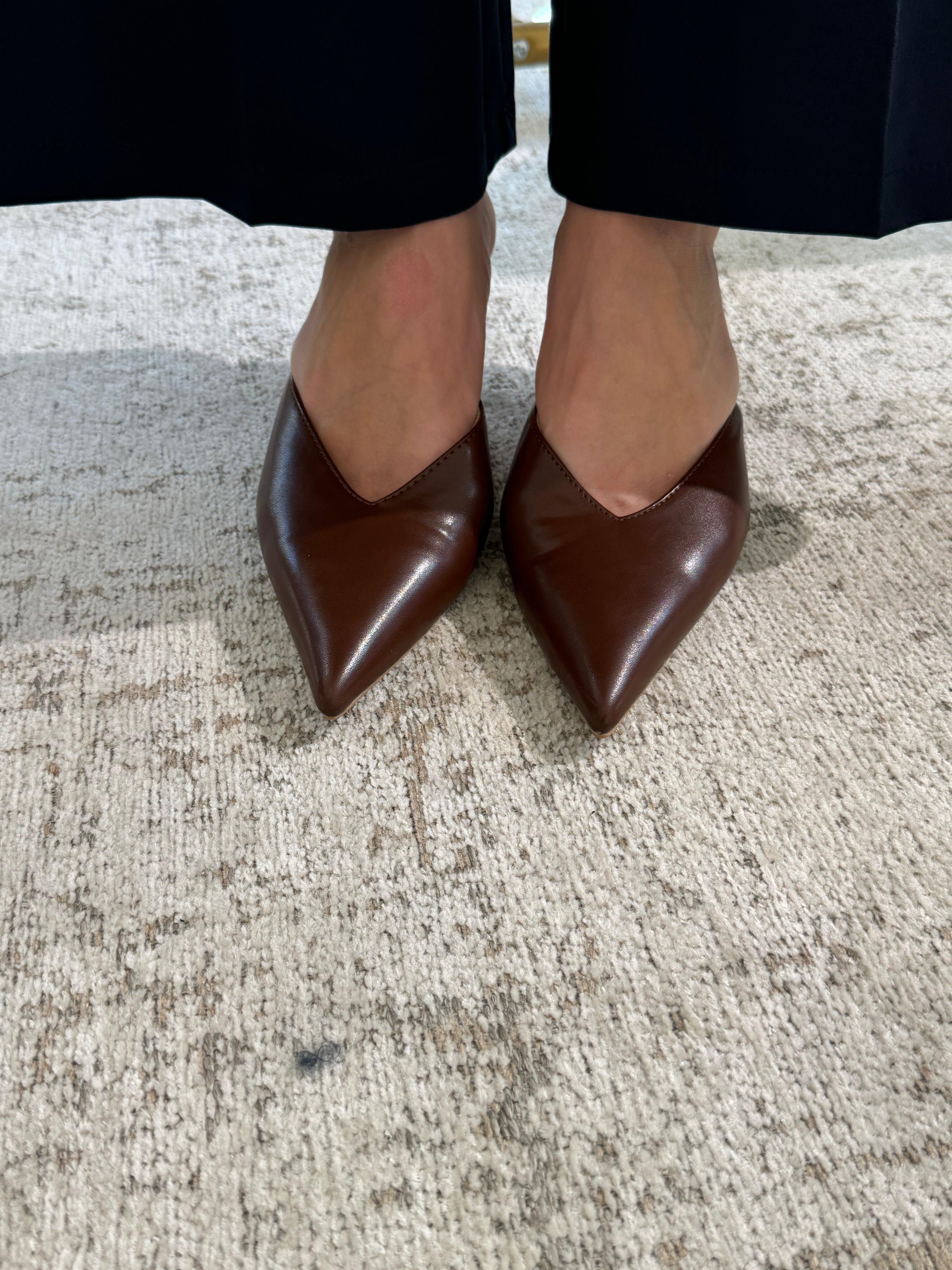 Scarpa SABOT con tacco Susy Mix in ecopelle
