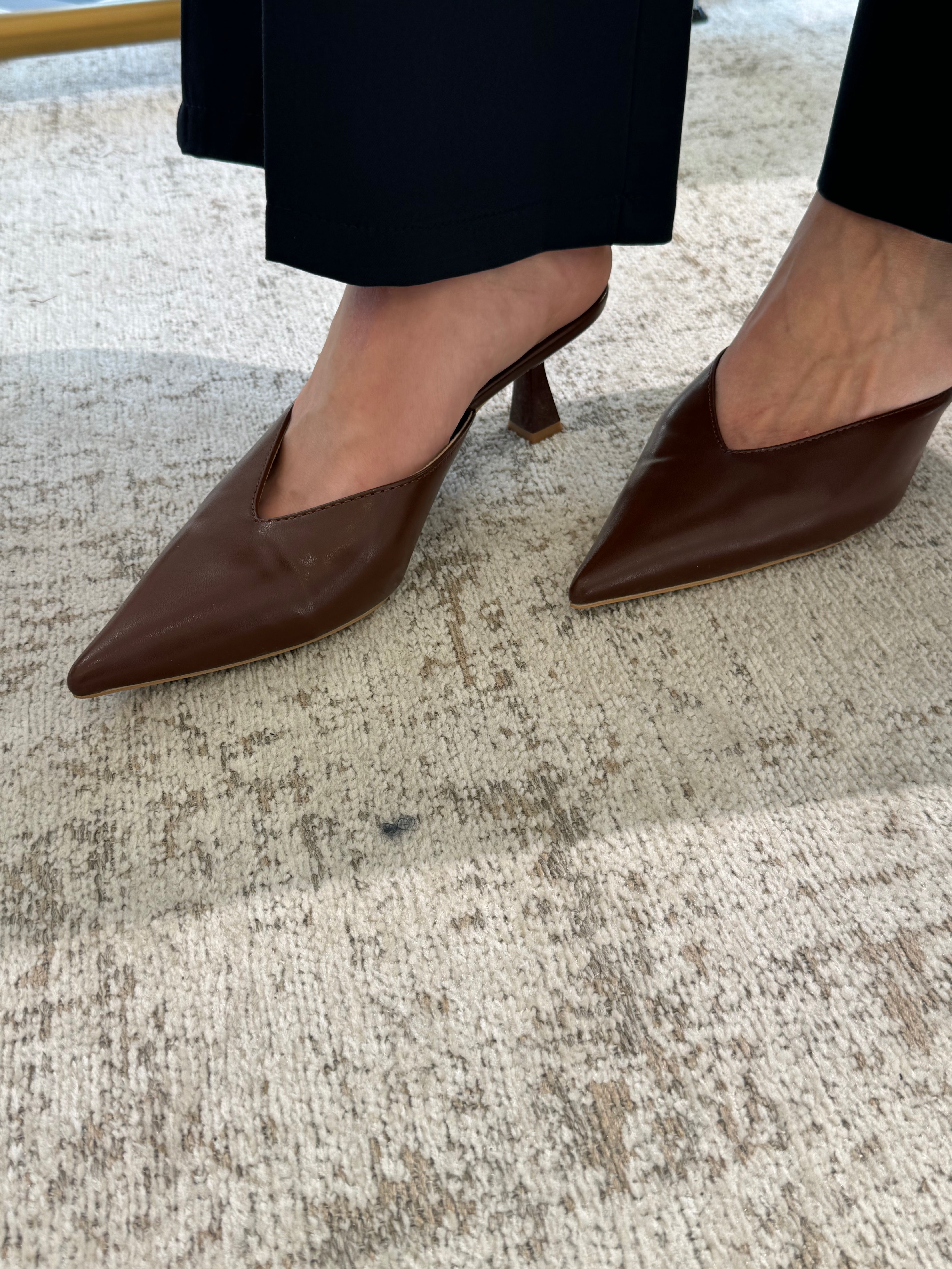 Scarpa SABOT con tacco Susy Mix in ecopelle