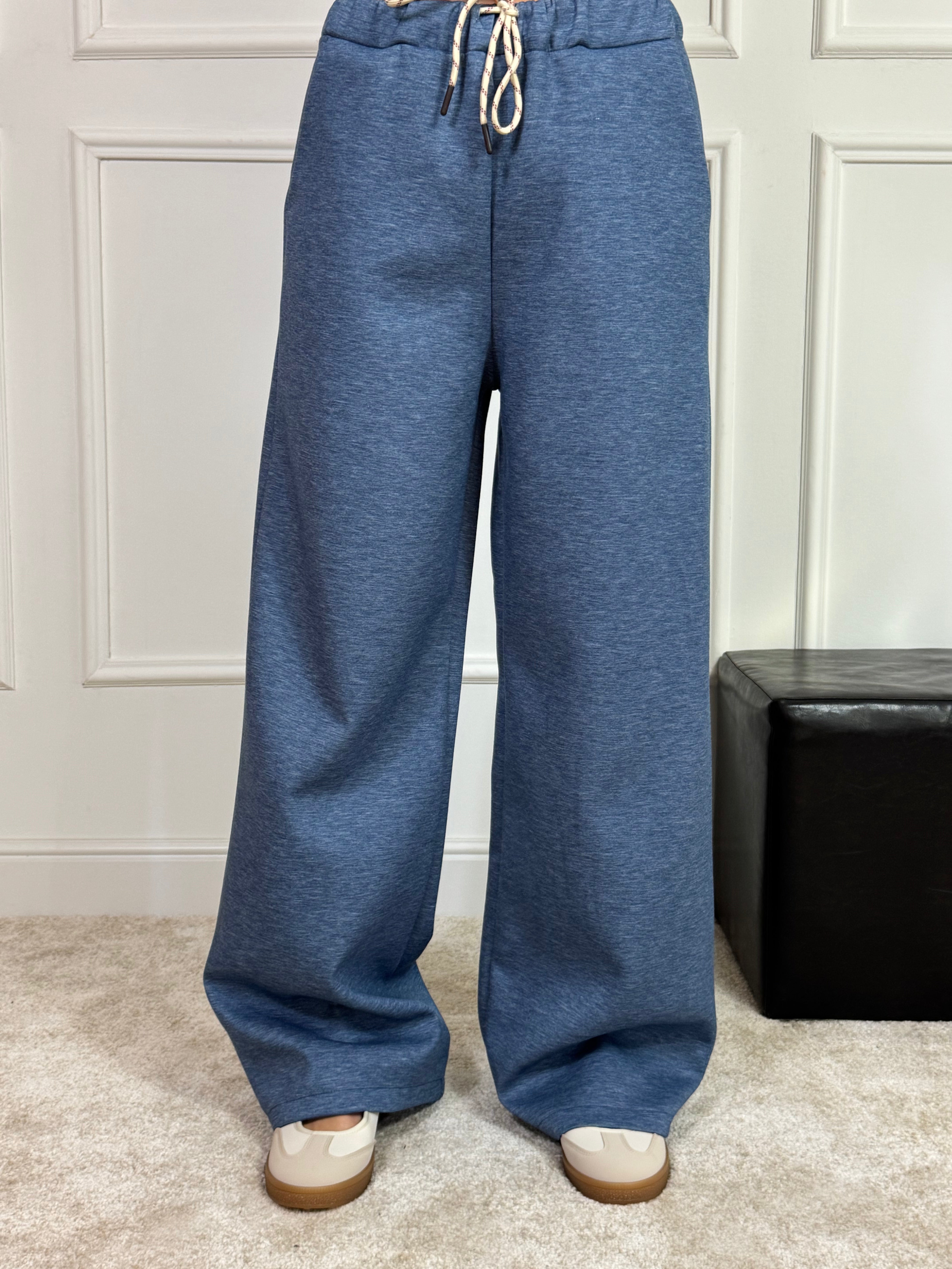 PANTALONE in tessuto tecnico VICTORIA ILMH con coulisse